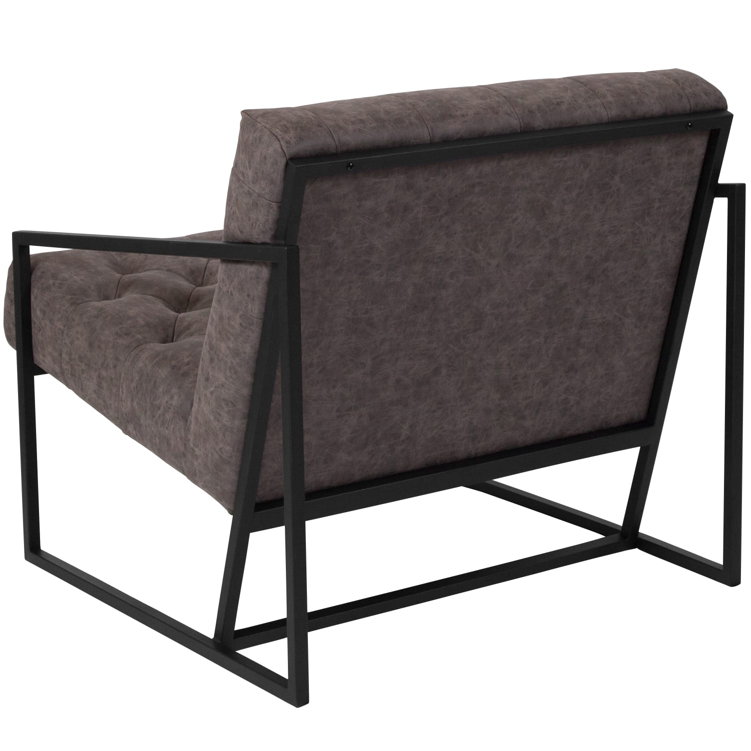 Flash Furniture HERCULES Madison Series LeatherSoft Tufted Lounge Chairs Retro Gray PopularChairscom Flash Furniture HERCULES Madison Series LeatherSoft Tufted Lounge Chairs Retro Gray PopularChairscom