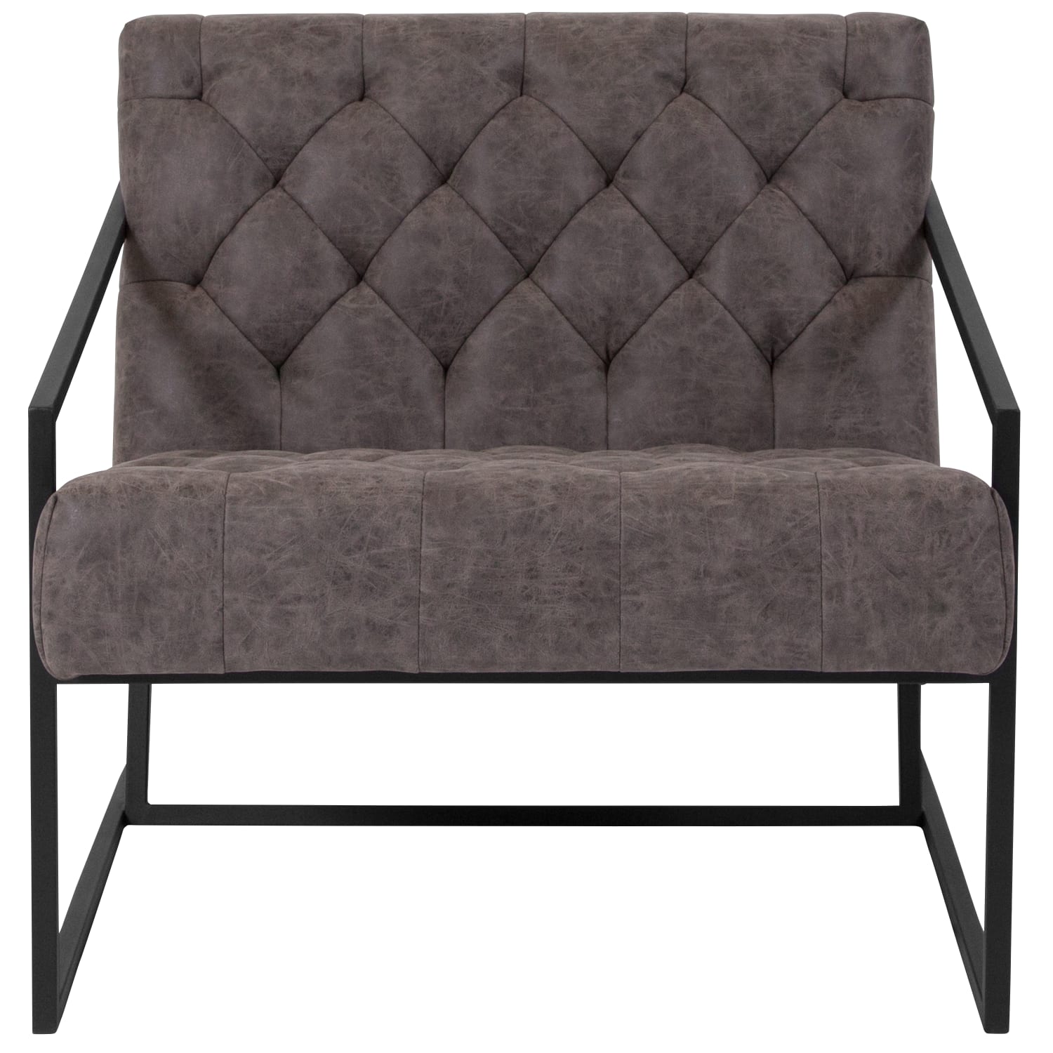 Flash Furniture HERCULES Madison Series LeatherSoft Tufted Lounge Chairs Retro Gray PopularChairscom Flash Furniture HERCULES Madison Series LeatherSoft Tufted Lounge Chairs Retro Gray PopularChairscom