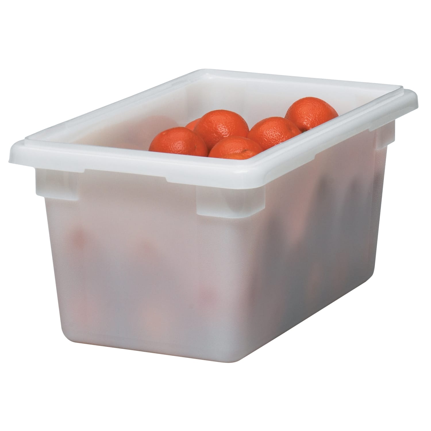 Cambro Poly Food Storage Boxes, 9inH x 12inW x 18inD, White, Case Of 6 Boxes - Image 3