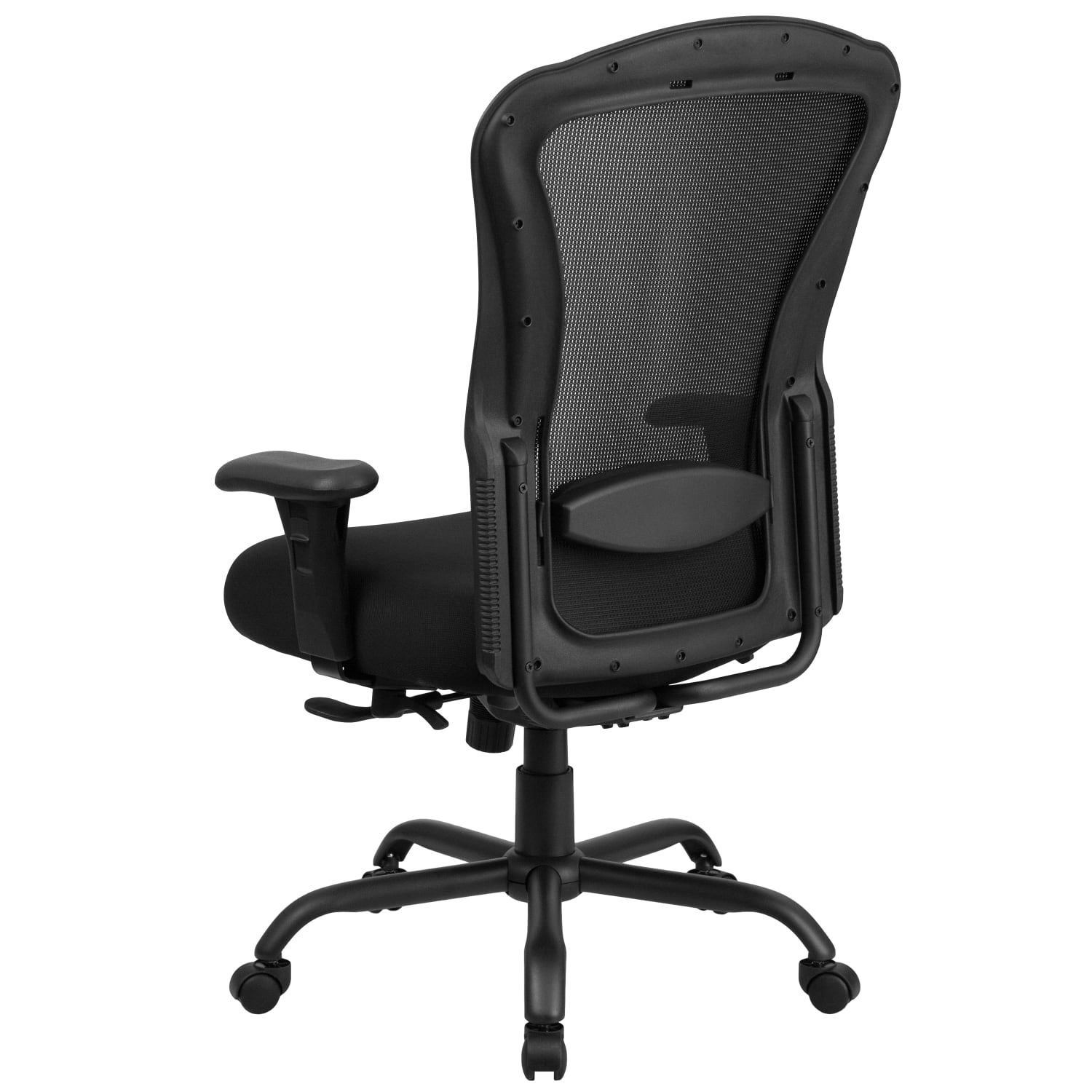 Flash Furniture HERCULES 24 7 Intensive Mesh Big And Tall Multifunction Chair With Synchro Tilt Black PopularChairscom
