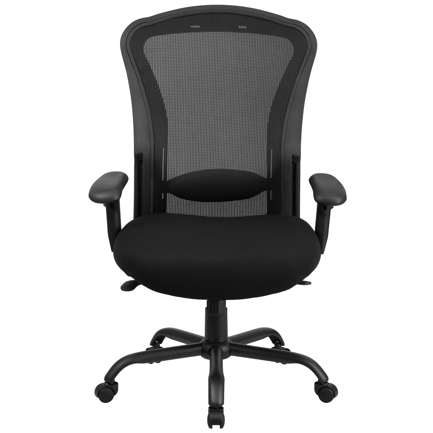 Flash Furniture HERCULES 24 7 Intensive Mesh Big And Tall Multifunction Chair With Synchro Tilt Black PopularChairscom