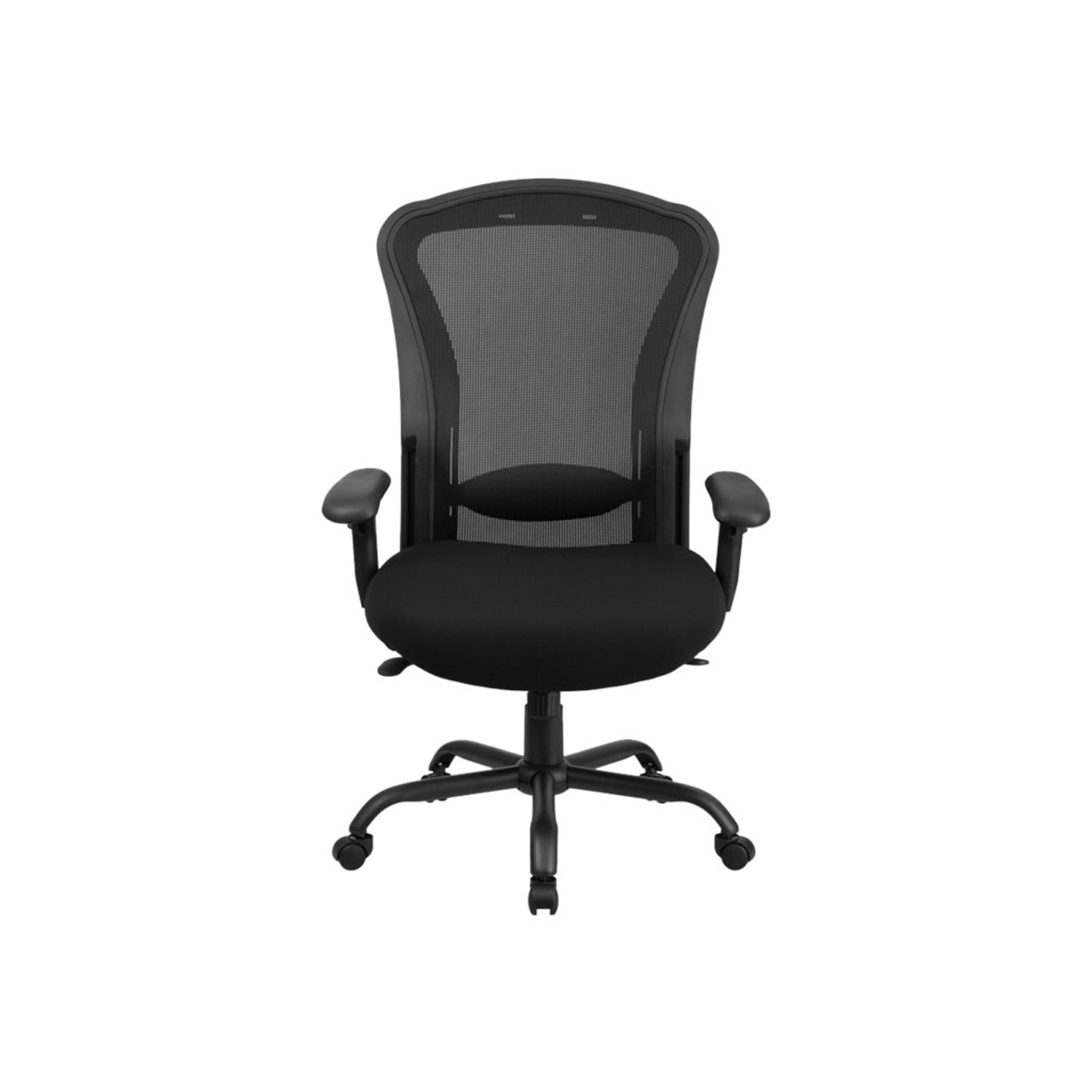 Flash Furniture HERCULES 24 7 Intensive Mesh Big And Tall Multifunction Chair With Synchro Tilt Black PopularChairscom