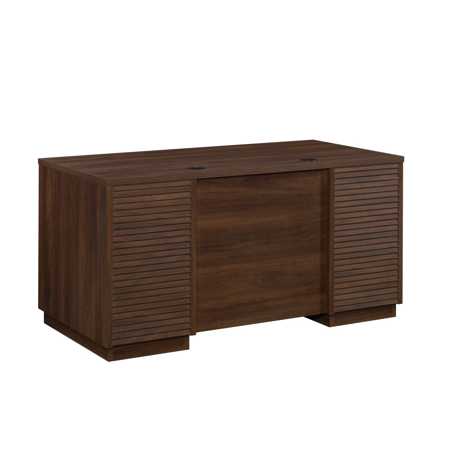 Sauder Palo Alto 60inW Commercial Double-Pedestal Computer Desk, Spiced Mahogany - Image 3