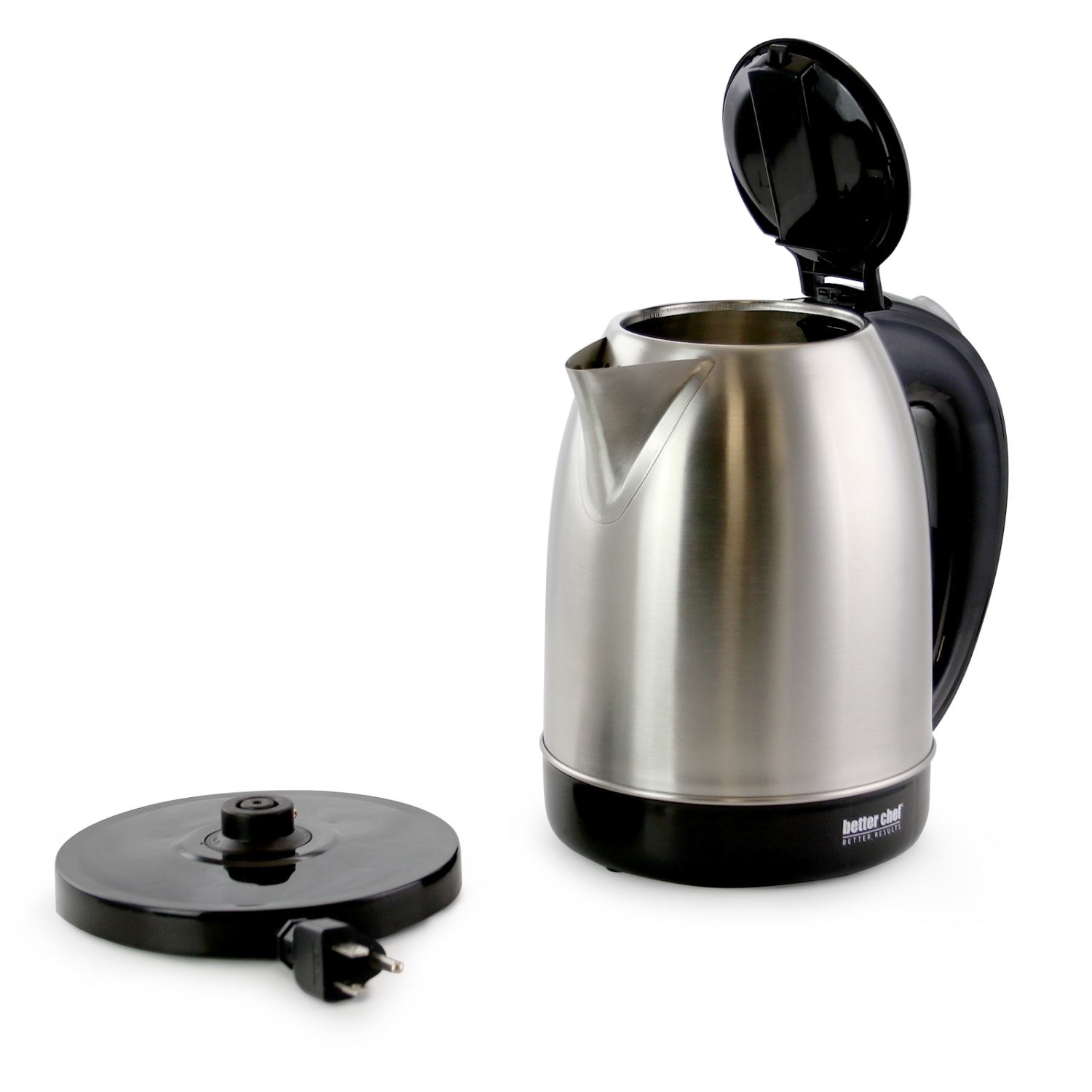 Better Chef 1.7 L Cordless Electric Tea Kettle, Silver - Image 3