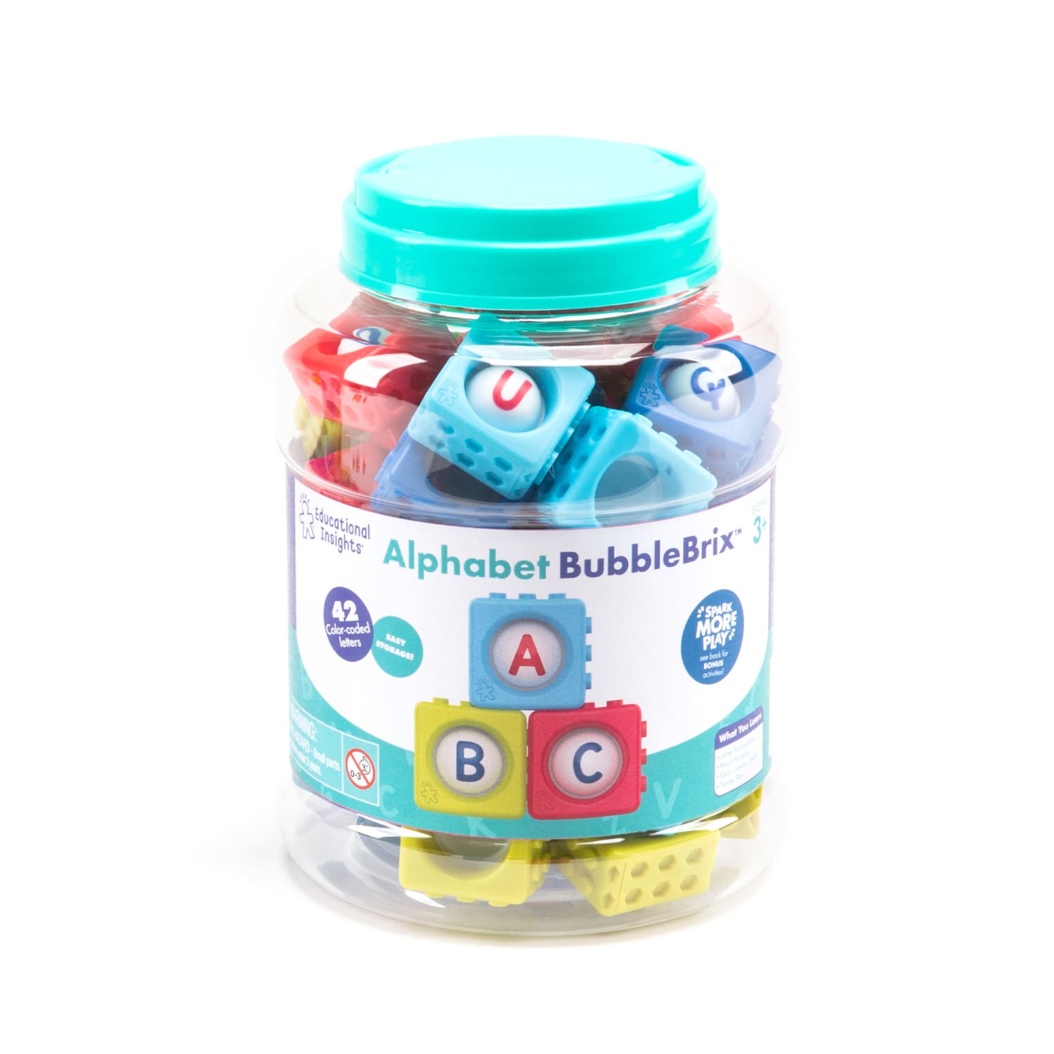 Educational Insights Alphabet BubbleBrix, Multicolor - Image 3