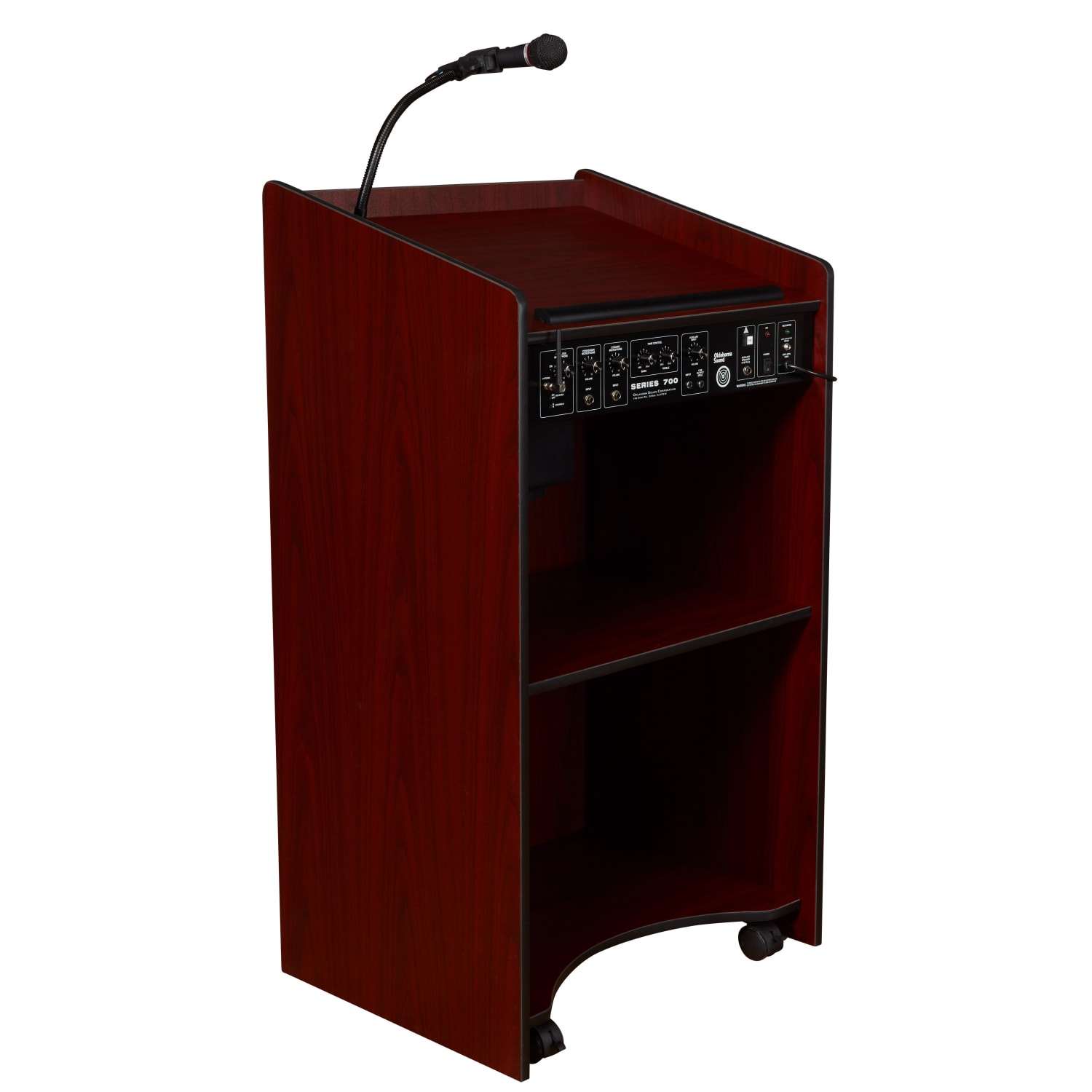 Oklahoma Sound? The Aristocrat Sound Lectern With Headset Wireless Microphone, Mahogany - Image 4