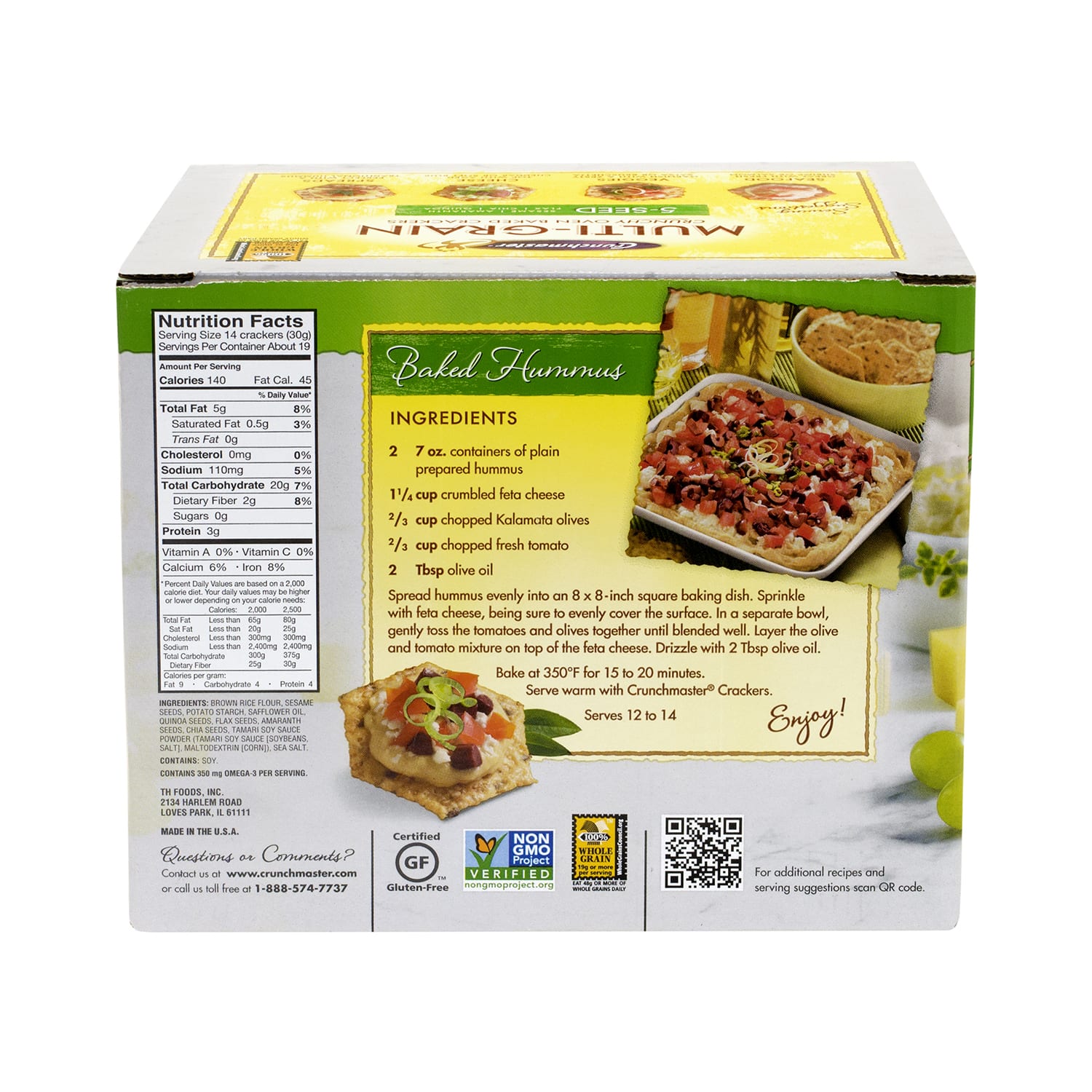 Crunchmaster 5-Seed Multigrain Crunchy Oven-Baked Crackers, 20 Oz Box - Image 5