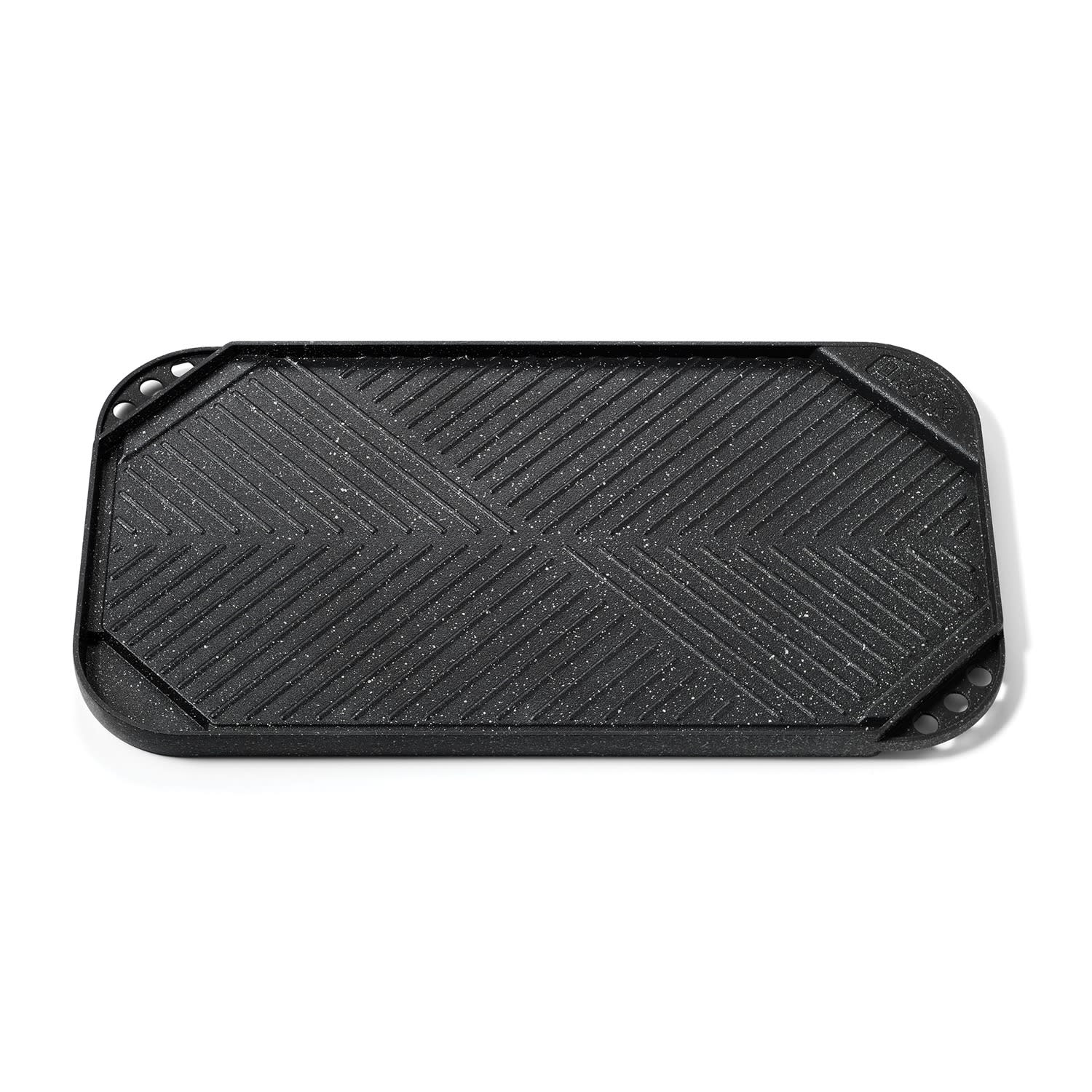 THE ROCK By Starfrit Cast Aluminum Nonstick Reversible Grill/Griddle, 10-5/8in x 19-1/2in, Black - Image 4