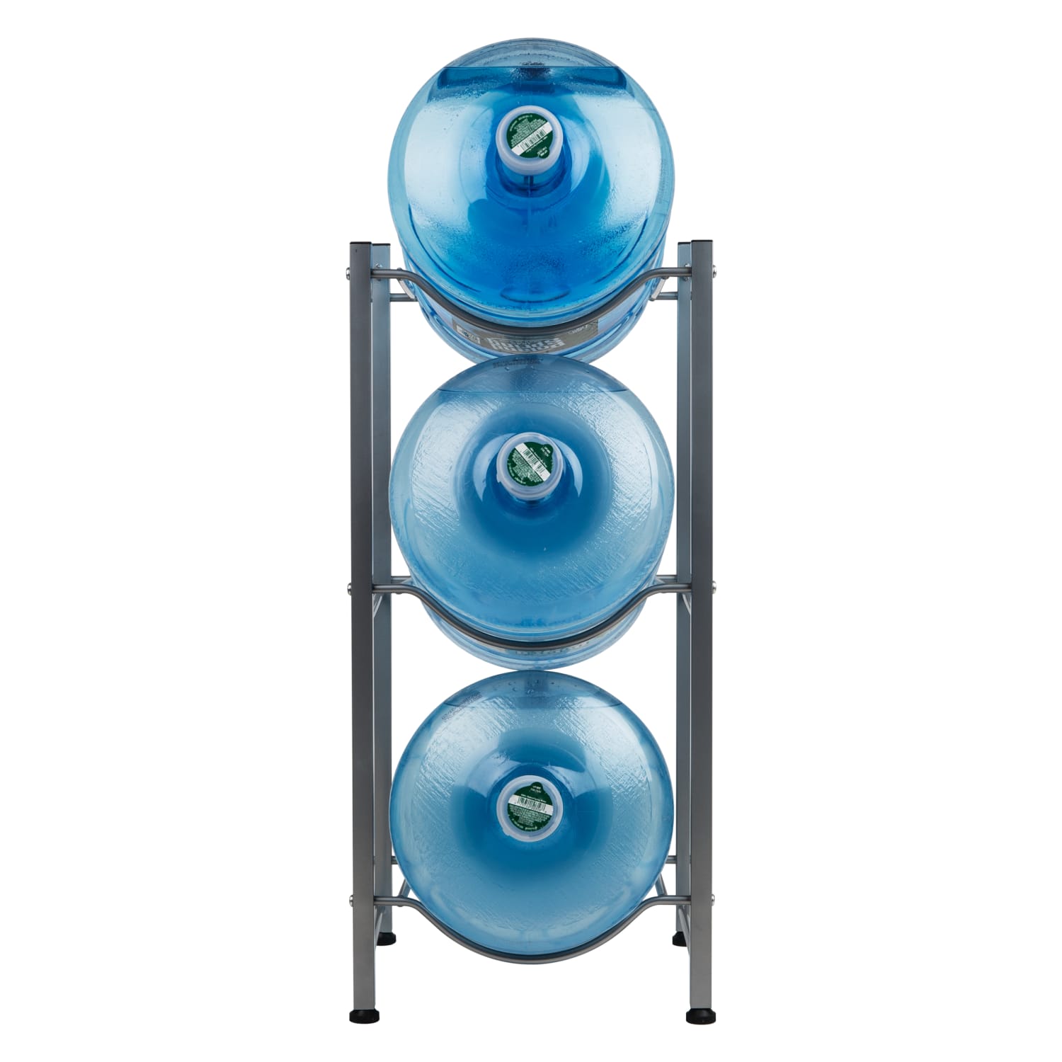 Mind Reader 5 Gallon Water Jug Stand Metal 3 Tier Water Cooler Stand, 28-3/4inH x 13 1/2inW x 13 1/2inD, Silver - Image 6