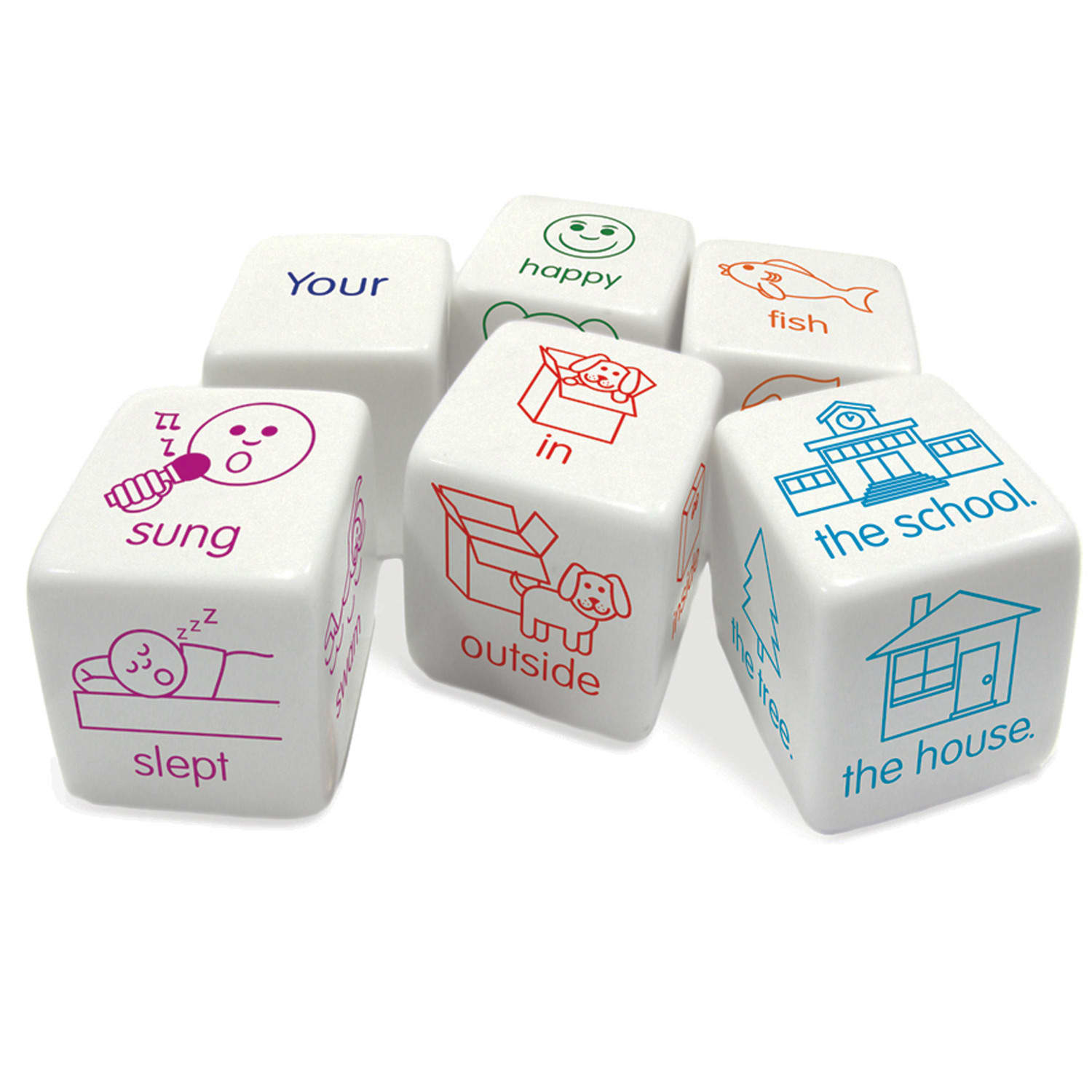Junior Learning Sentence Dice, 1-5/8in, Set Of 6 - Image 3