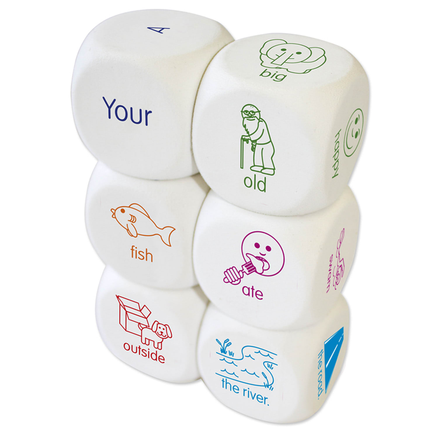 Junior Learning Sentence Dice, 1-5/8in, Set Of 6 - Image 4