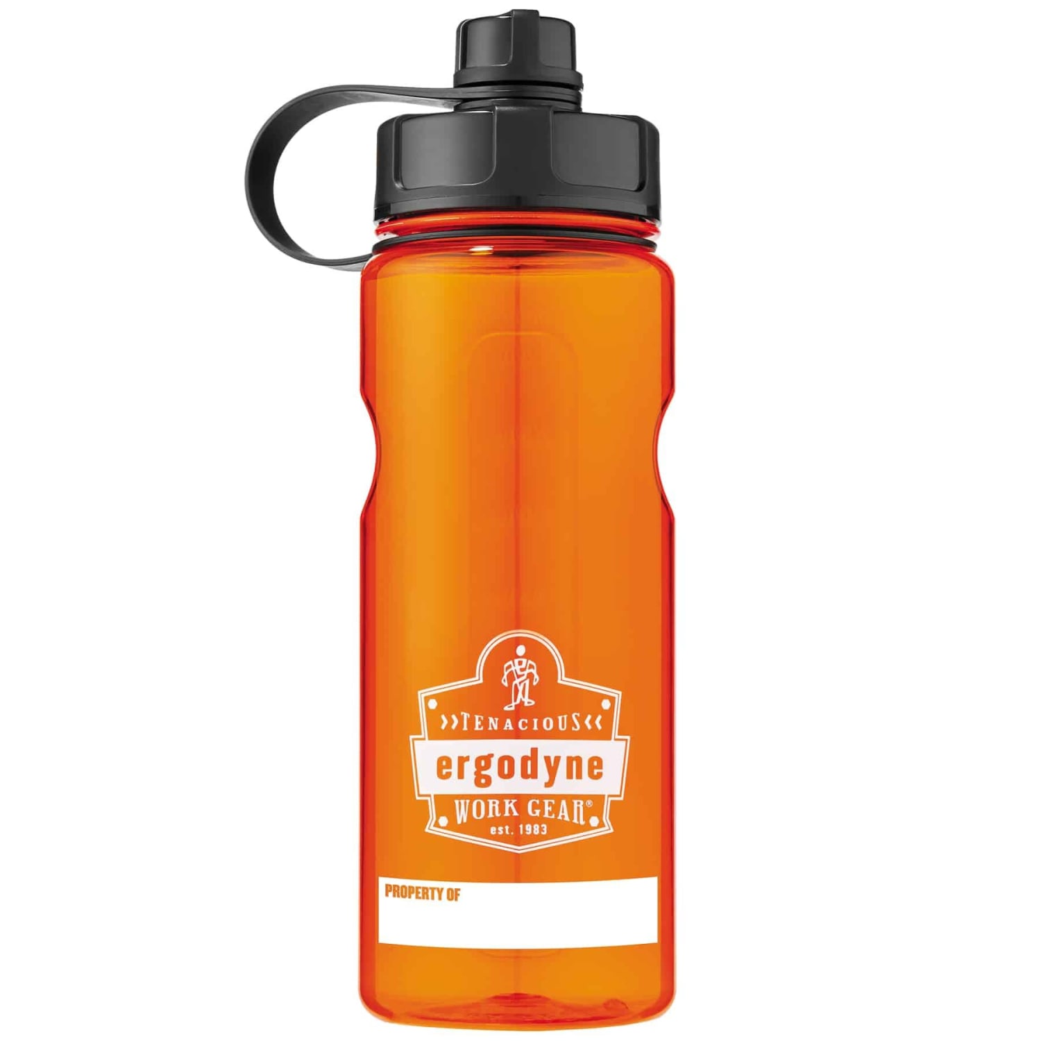 Ergodyne Chill-Its 5151 Wide Mouth Water Bottle, 34 Oz, Orange