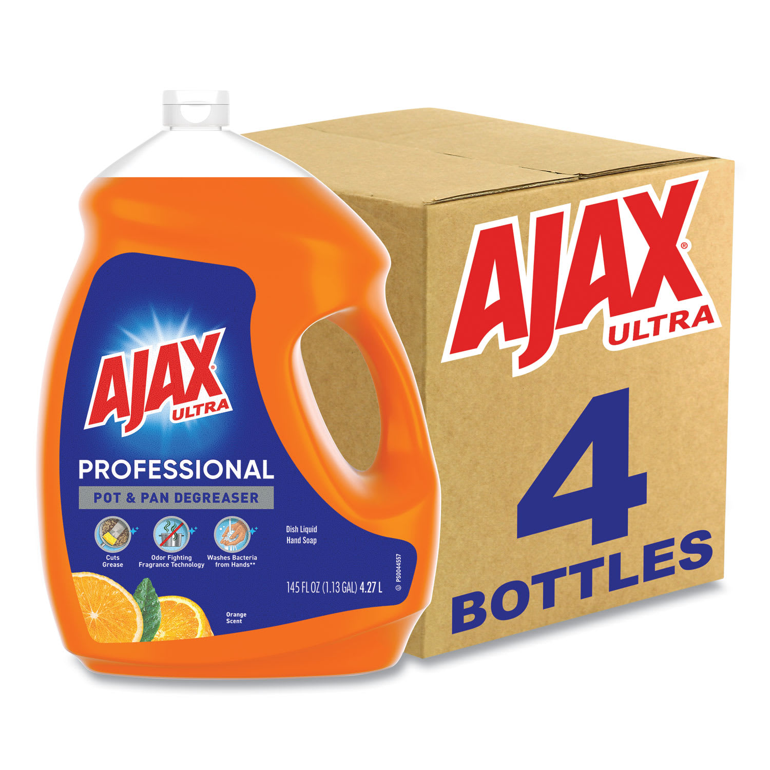 AJAX Professional Liquid Dish Soap, Citrus Scent, 145 Oz, Pack Of 4 Bottles - Image 6