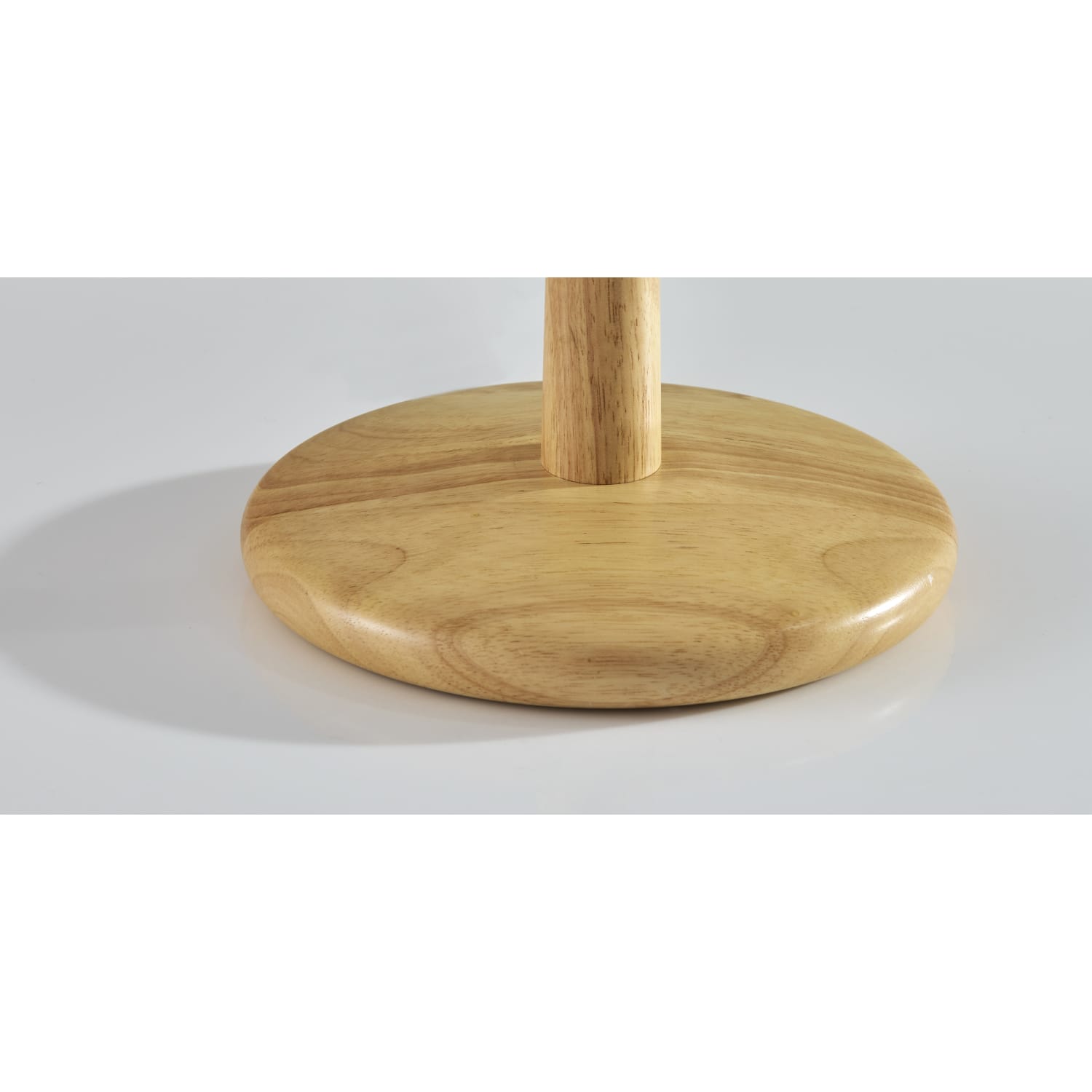 Adesso Scallop Table Lamp, Natural/White Fabric Shade - Image 3
