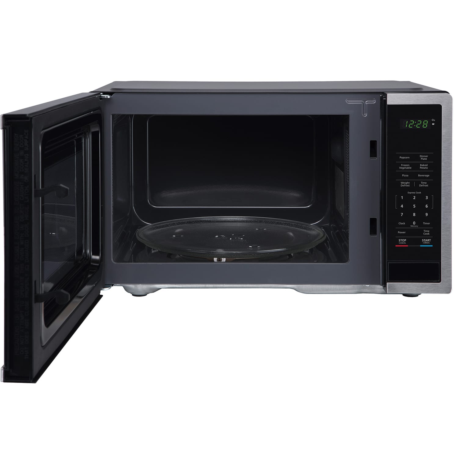Magic Chef 1,000W Digital Touch Countertop Microwave, 1.1 Cu. Ft., Silver - Image 3