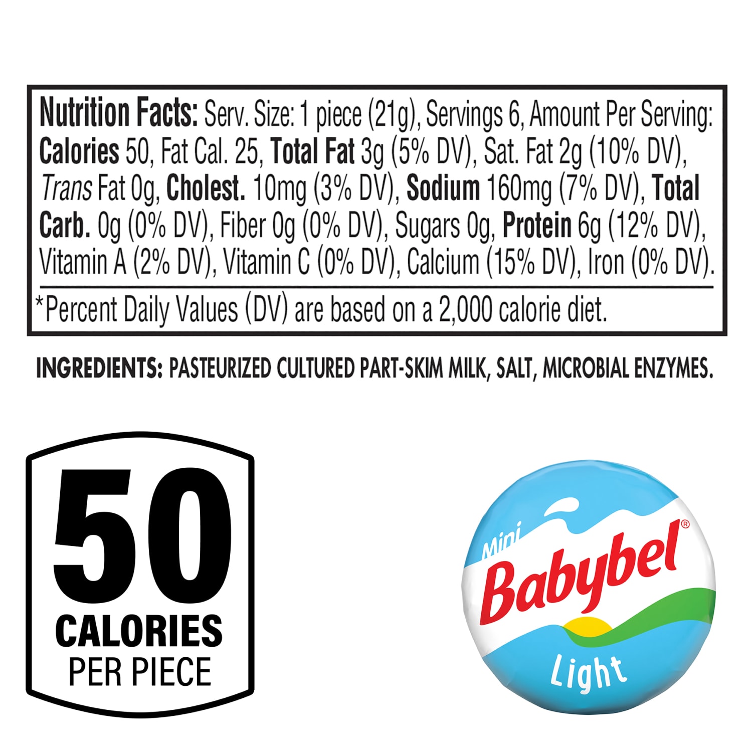 Babybel Mini Light Cheese Wheels, 1 Oz, 6 Wheels Per Pack, Case Of 5 Packs - Image 5
