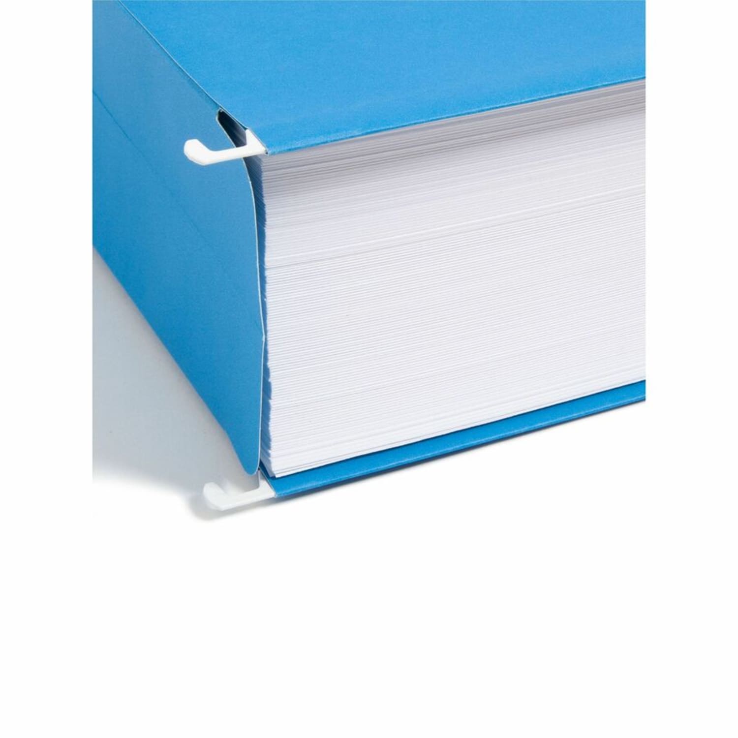 Smead Hanging File Pocket With Tab, 3in Expansion, 1/5-Cut Adjustable Tab, Legal Size, Sky Blue, Box of 25 - Image 5