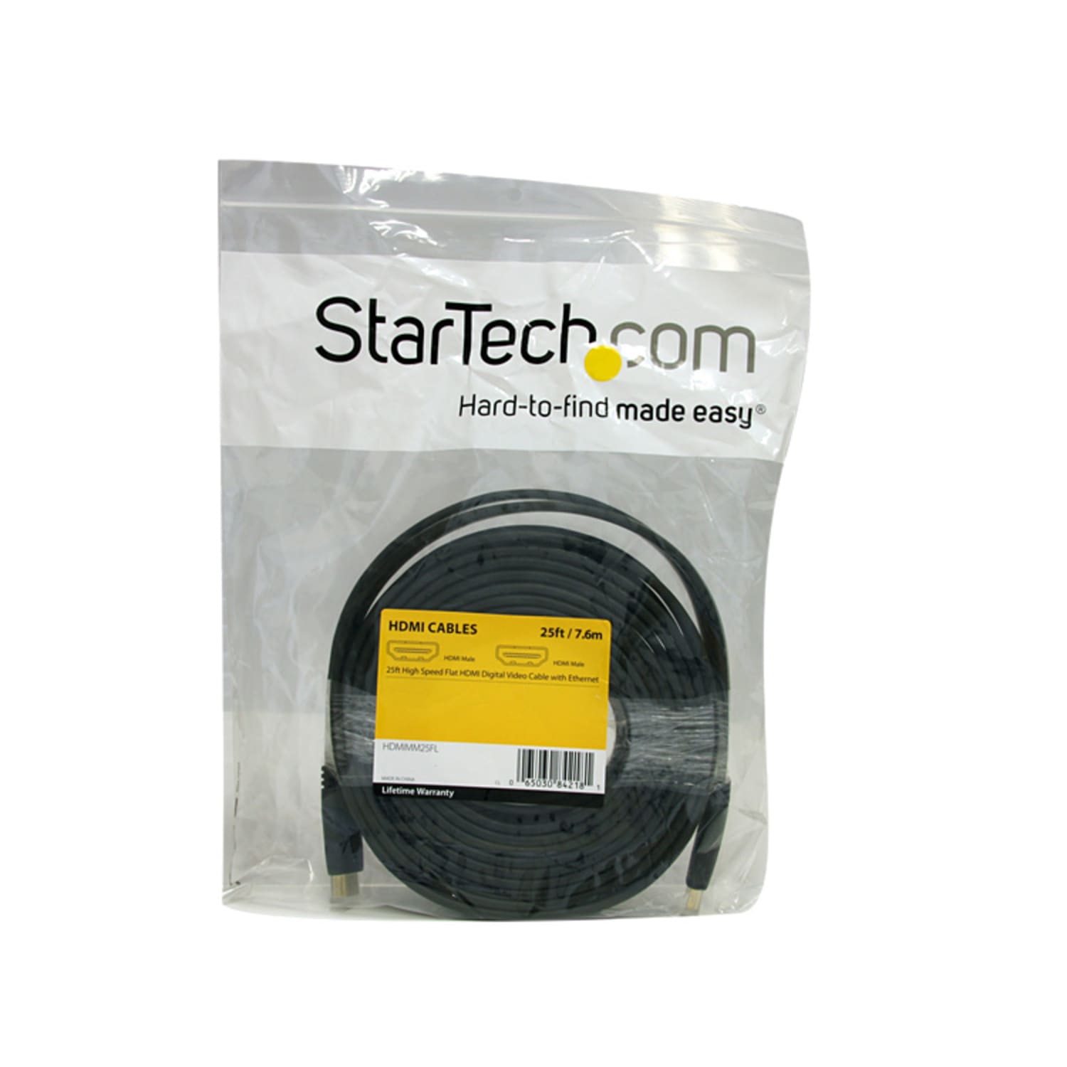 StarTech.com HDMI Cable with Ethernet, 25ft, Black - Image 4