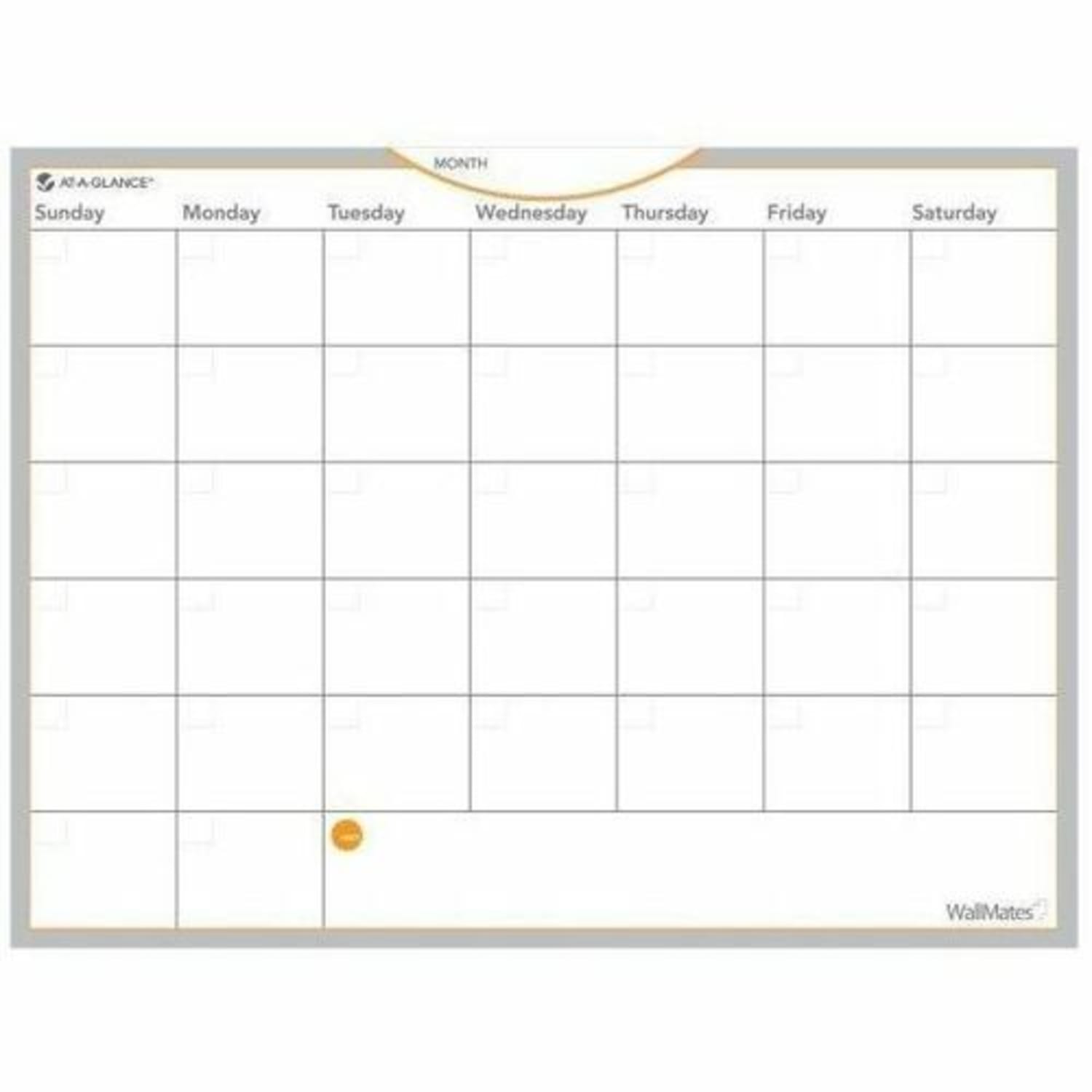 AT-A-GLANCE WallMates Dry-Erase Calendar Surface, 18in x 24in, Monthly Undated - Image 3