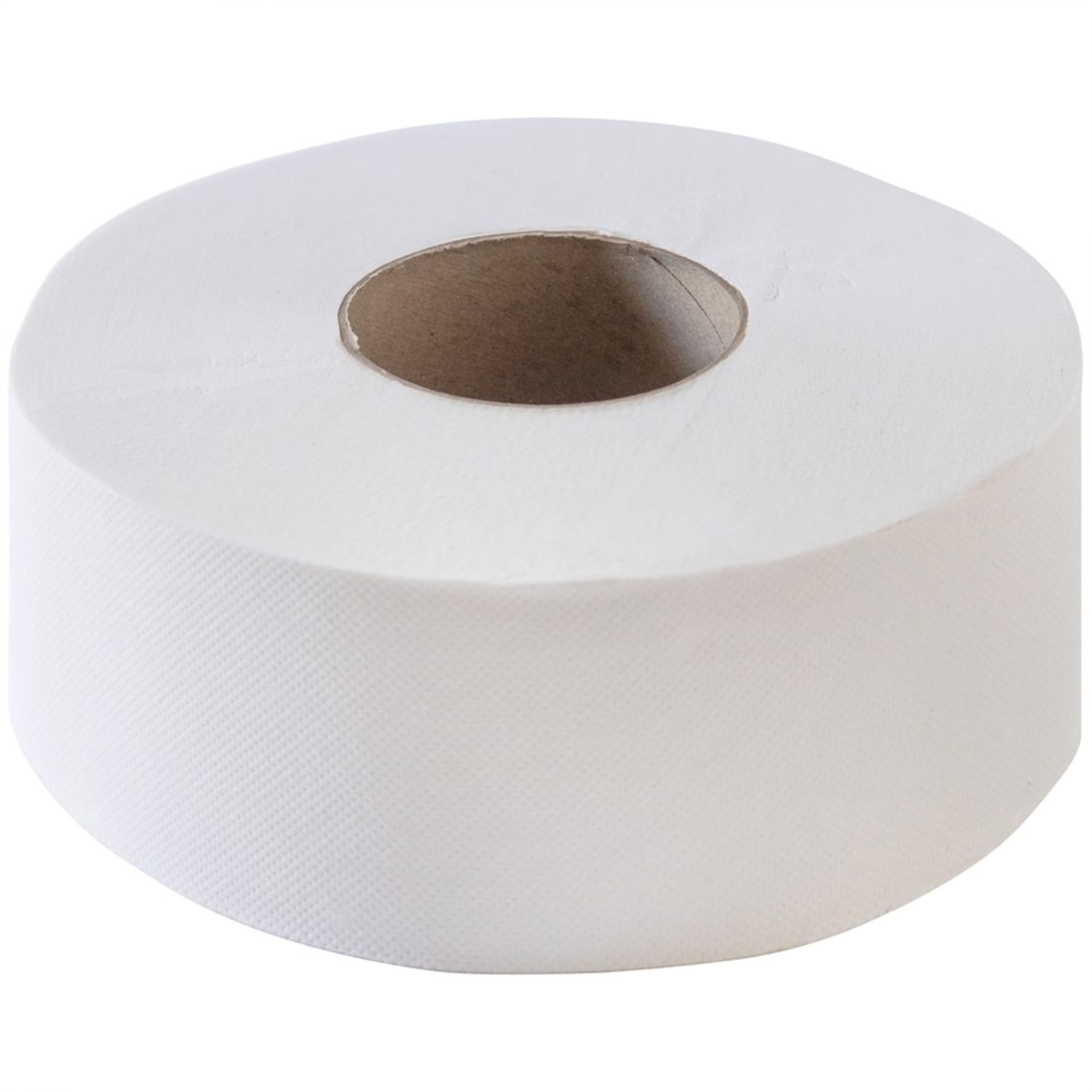 Genuine Joe Jumbo Jr Dispenser Bath Tissue Roll - 2 Ply - 3.30in Width x 700 ft Length - 8.88in Roll Diameter - White - Fiber - 12 / Carton - Image 5