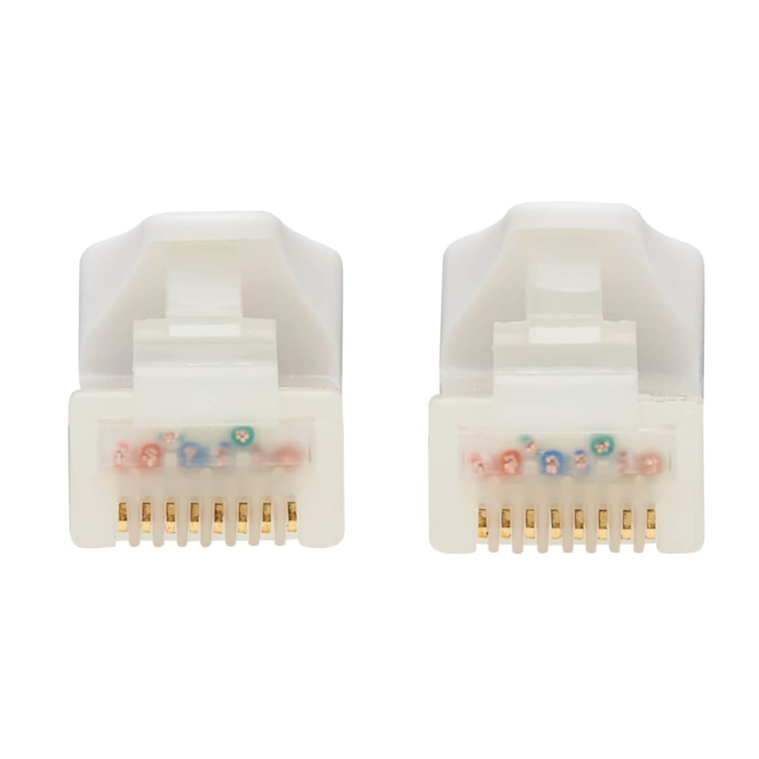 Tripp Lite Safe-IT Cat6a Ethernet Cable Antibacterial Snagless 10G M/M 7ft] - 10 Gbit/s - Gold Plated Contact - CMX - 24 AWG - White - Image 5
