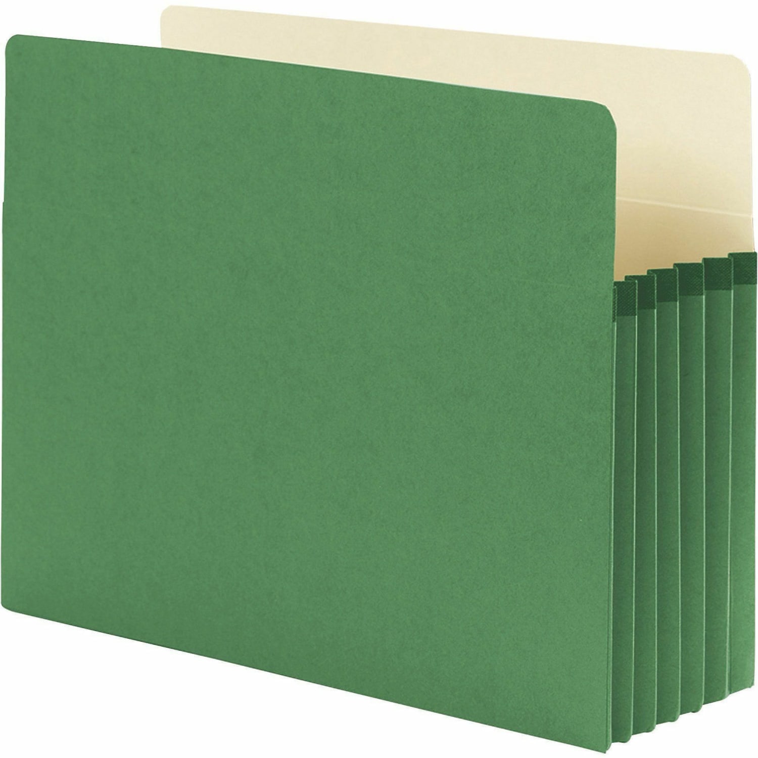 Smead Color Top-Tab File Pockets, Letter Size, 5 1/4in Expansion, Green - Image 5
