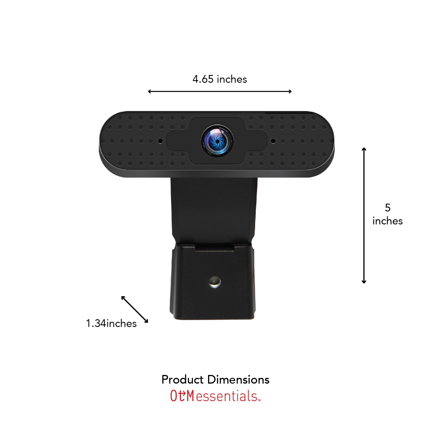 Centon OTM Basics 360 deg. 2.0-Megapixel USB Webcam, Black, OB-AKK - Image 3