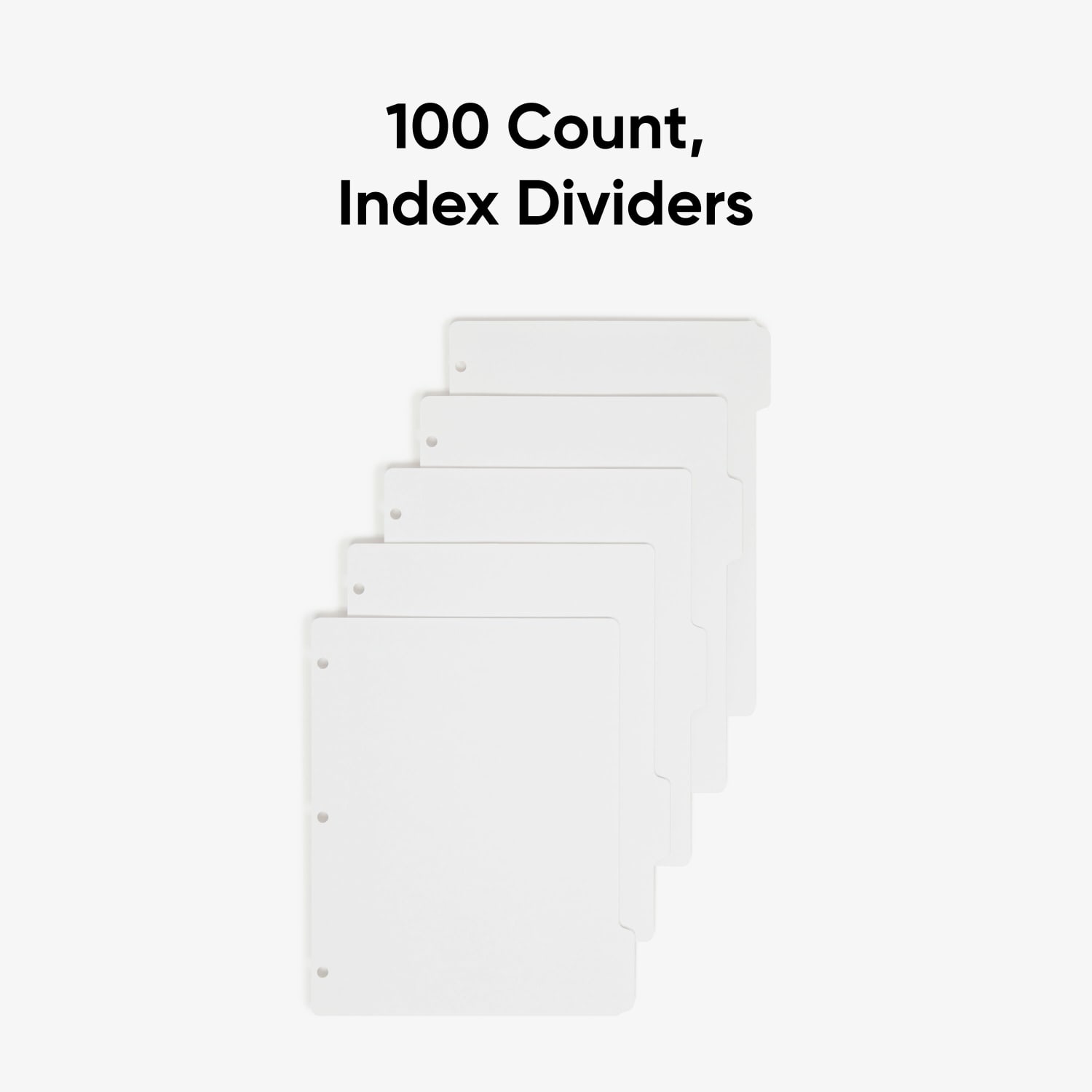 Smead 3-Ring Binder Index Dividers, 5-Tab, 11in x 8 1/2in, White, Pack Of 20 Sets (89415) - Image 4