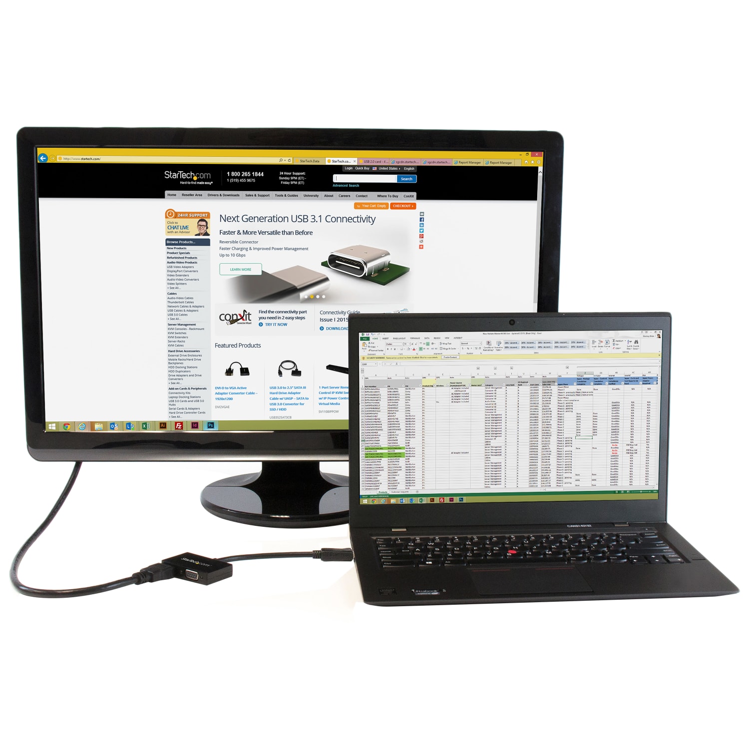 StarTech.com Travel A/V 2-in-1 DisplayPort To HDMI Or VGA Adapter - Image 6