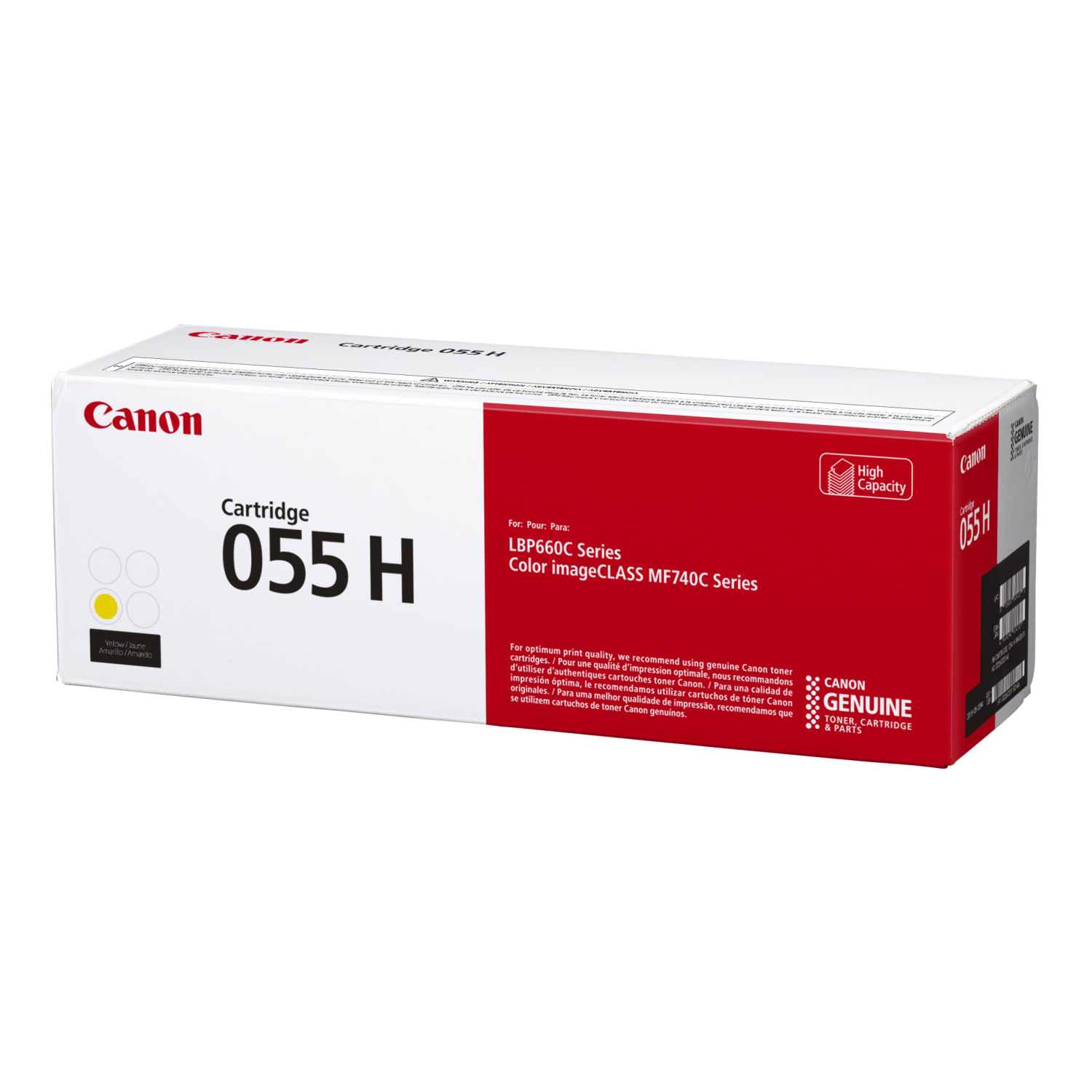Canon 055H Yellow High Yield Toner Cartridge, 3017C001 - Image 3