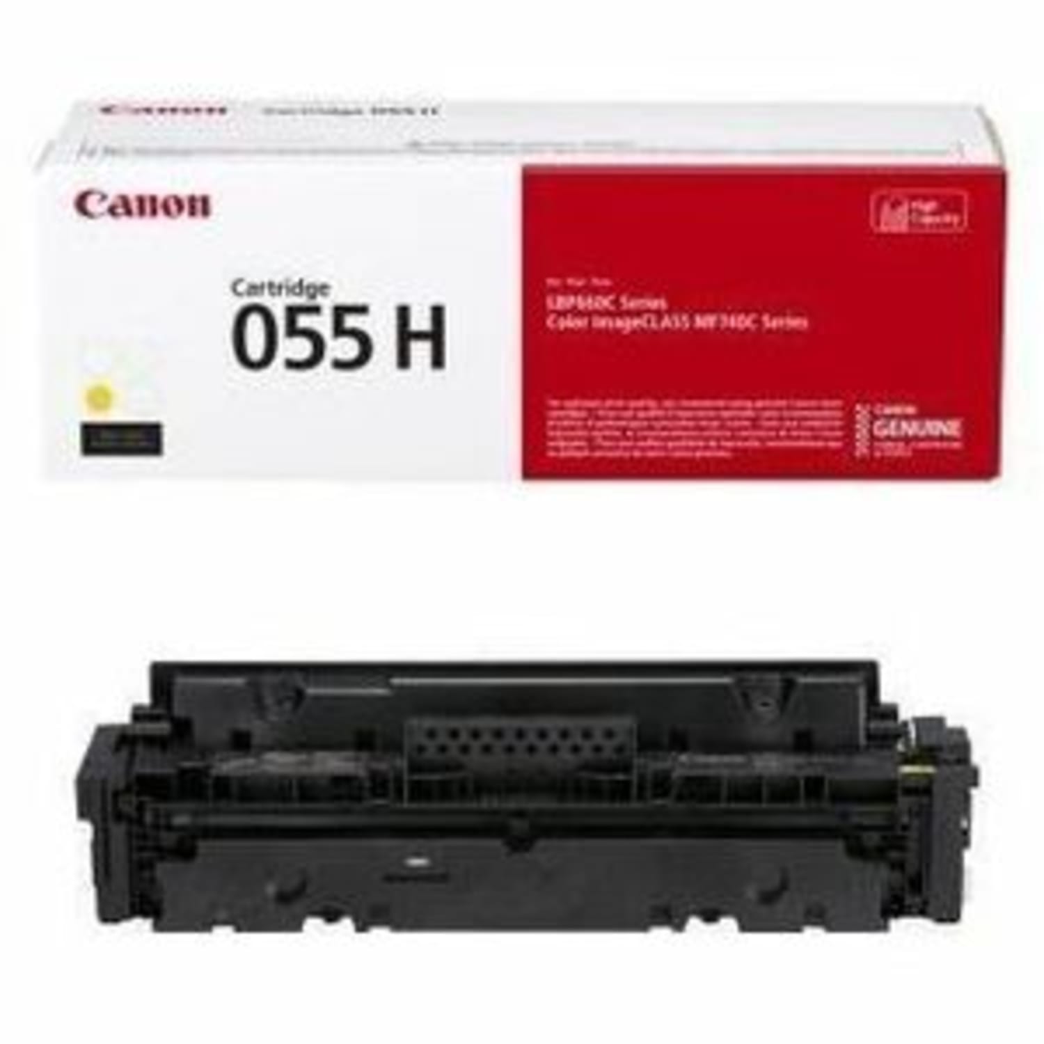 Canon 055H Yellow High Yield Toner Cartridge, 3017C001 - Image 4
