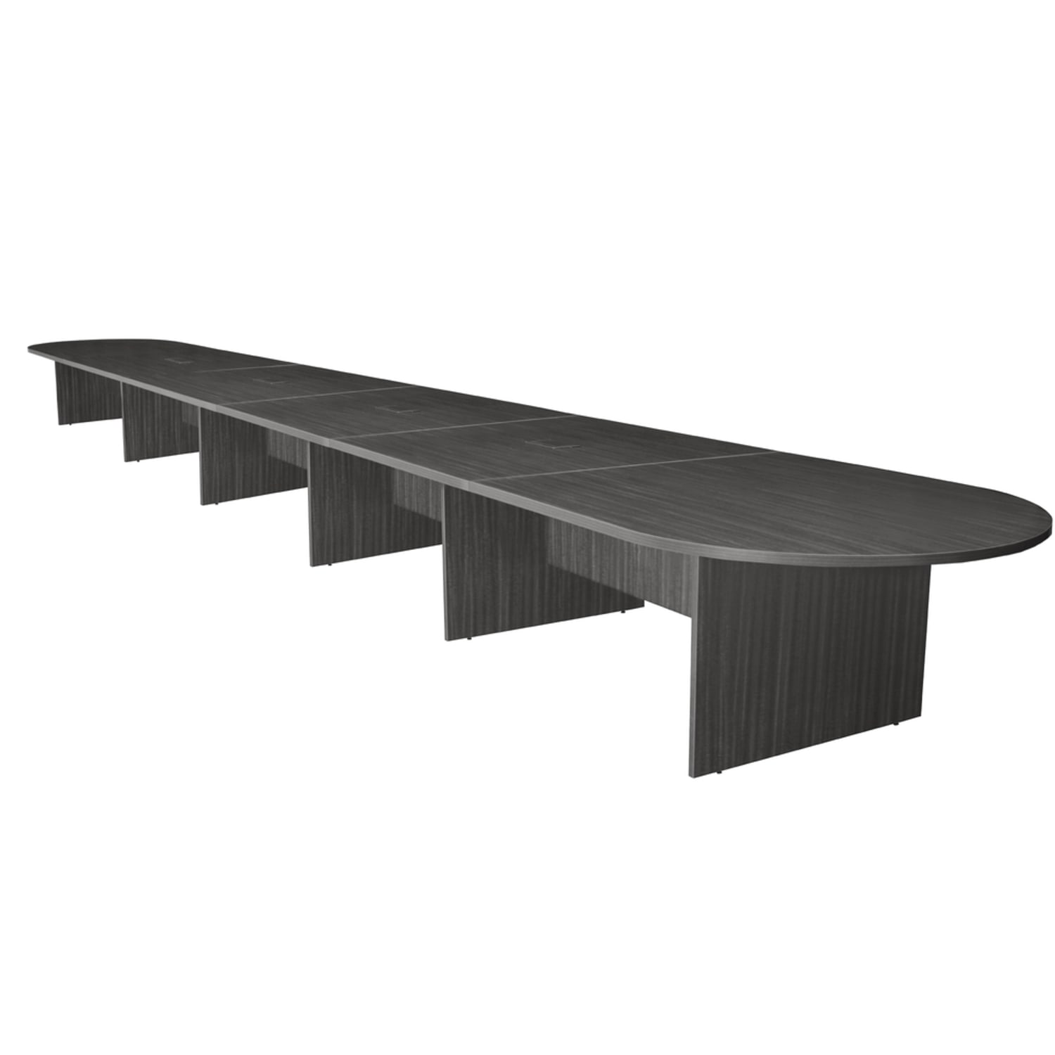 Regency Legacy Melamine Oval Conference Table, 29inH x 288inW x 52inD, Ash Gray