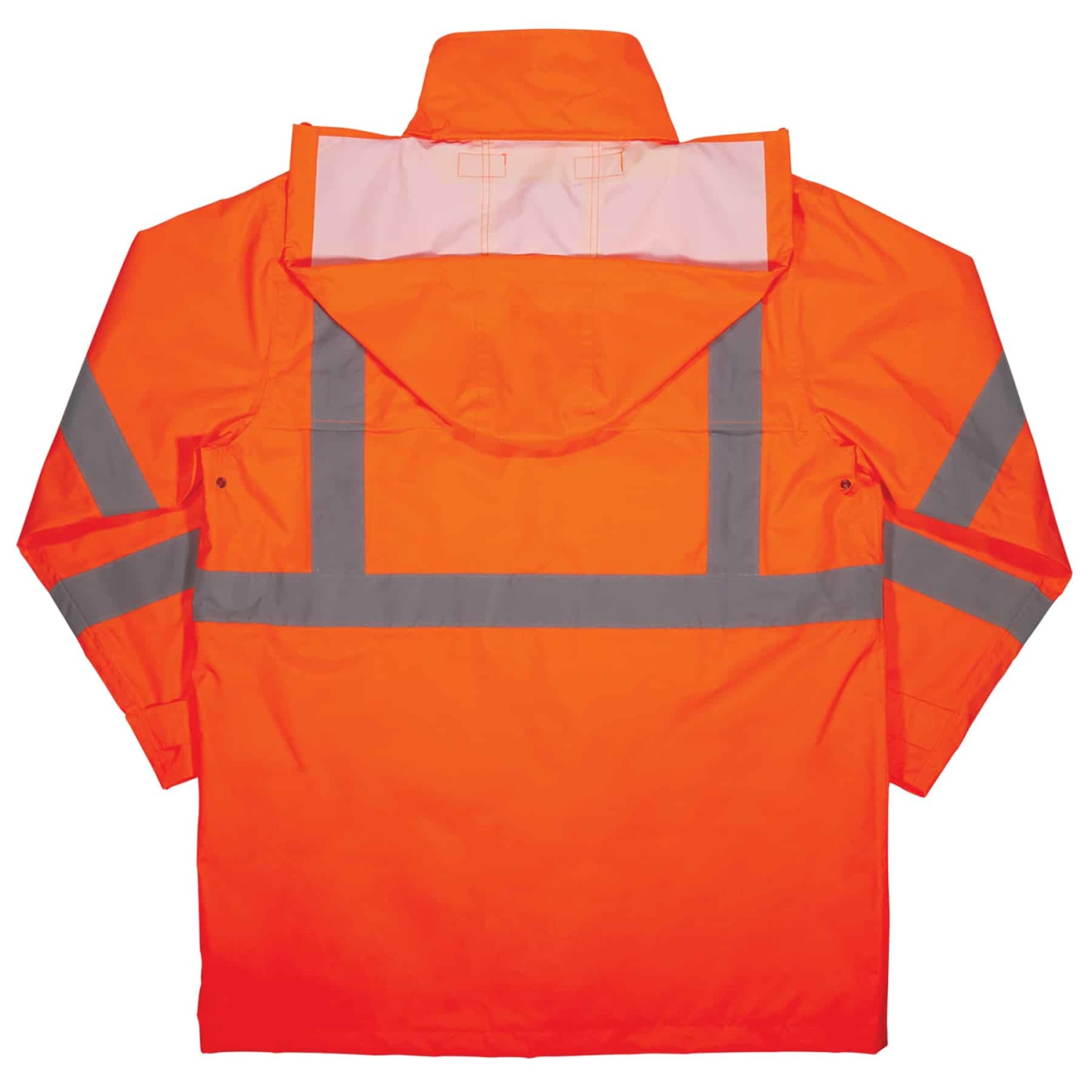 Ergodyne GloWear 8366 Lightweight Type R Class 3 High-Visibility Rain Jacket, 5X, Orange - Image 3