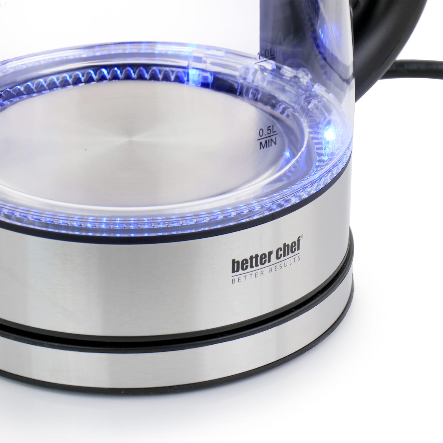 Better Chef 1.7-Liter Stainless Steel Electric Kettle, Clear - Image 6