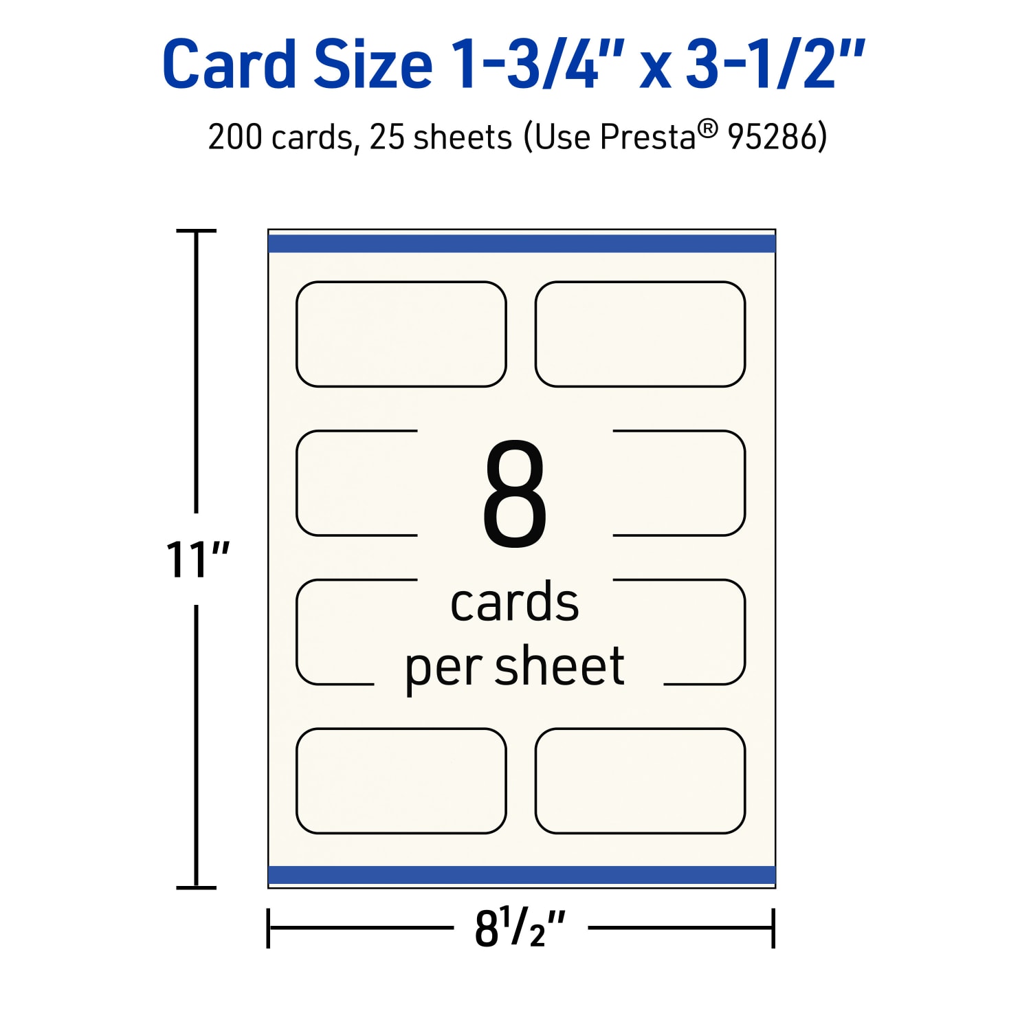 Avery Printable Rounded Corner Mini Business Cards With Sure Feed Technology, Print-To-The-Edge, 1.75inx3.5in, Matte Ivory, Pack Of 200 - Image 6