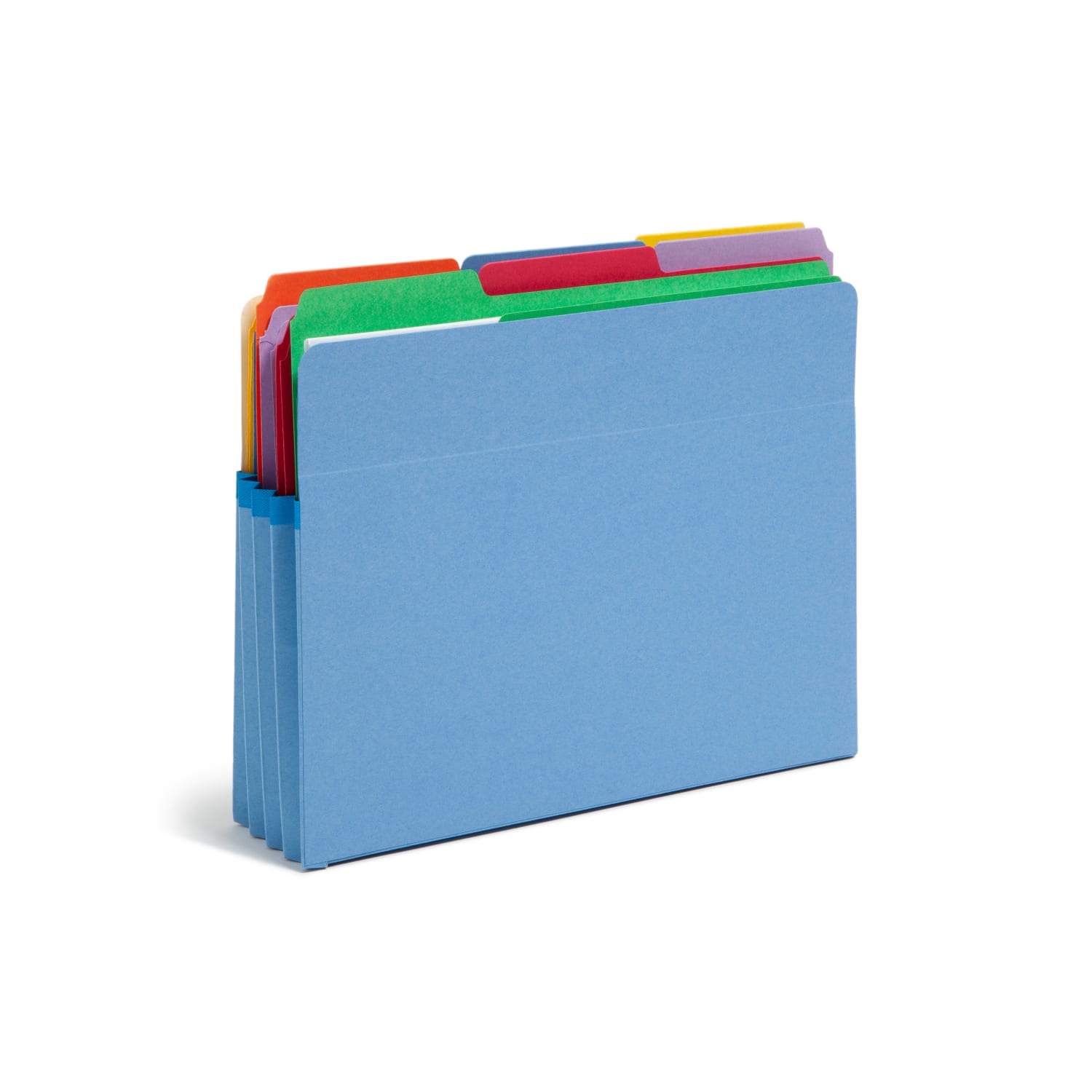 Smead Color File Pockets, 3 1/2in Expansion, 9 1/2in x 11 3/4in, Blue, Pack Of 25 - Image 3