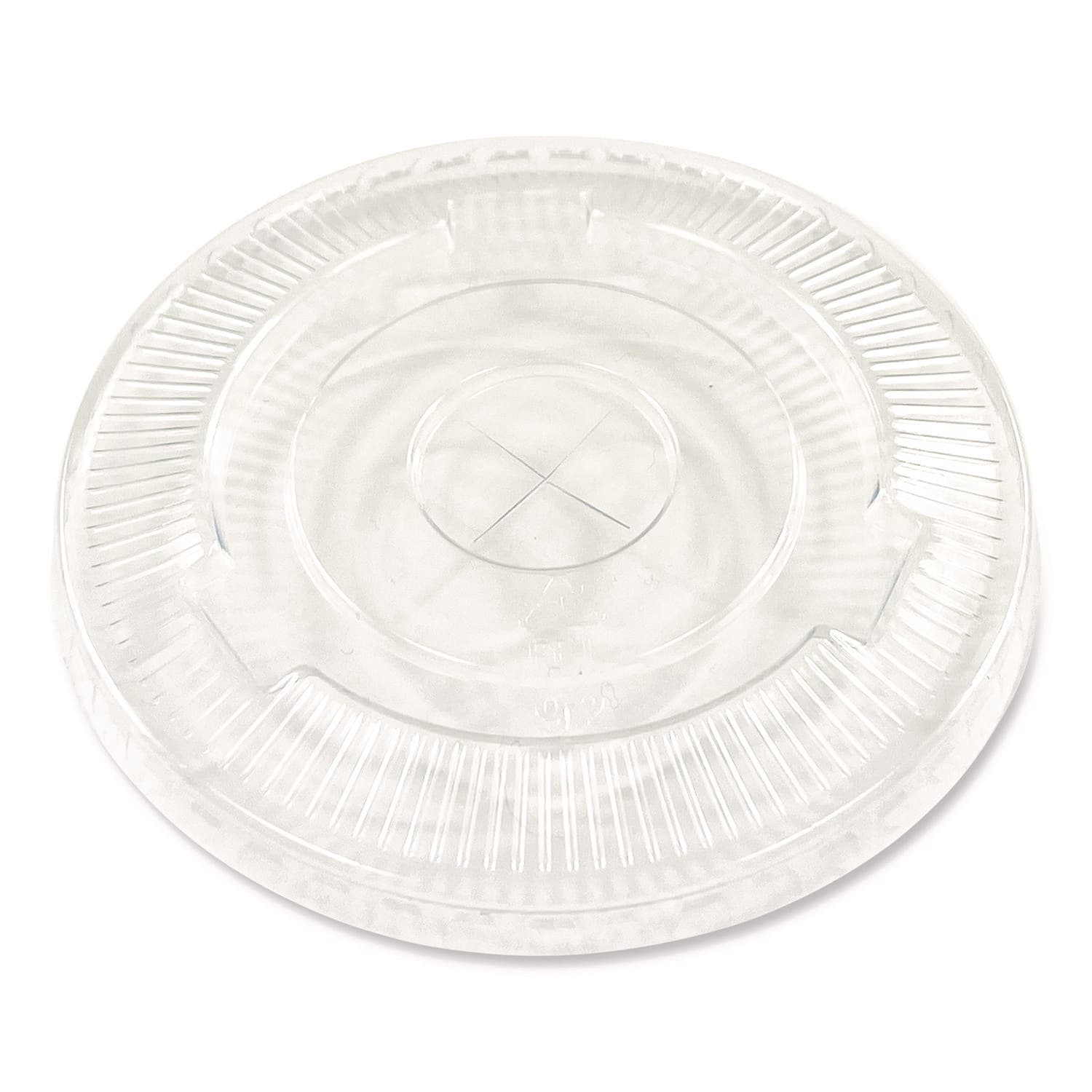 Boardwalk Cold Cup Straw-Slot Lids, Fits 9 Oz Squat To 12 Oz PET Cups, Crystal Clear, Pack Of 1,000 Lids - Image 6
