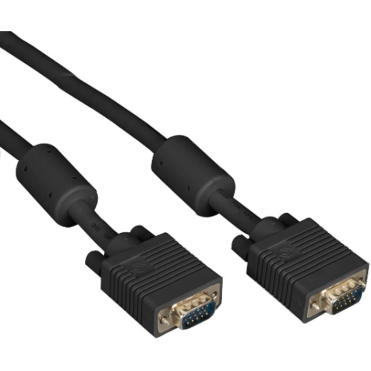 Black Box VGA Video Cable with Ferrite Core - Male/Male, Black, 3-ft. (0.9-m) - 3 ft VGA Video Cable  - EVNPS06B0003MM - Image 3