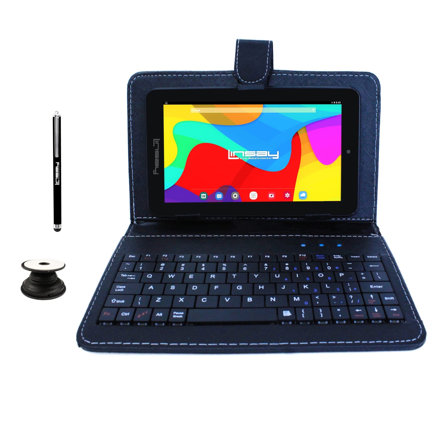 Linsay F7 Tablet, 7in Screen, 2GB Memory, 64GB Storage, Android 13, Black Keyboard/Bag - Image 3