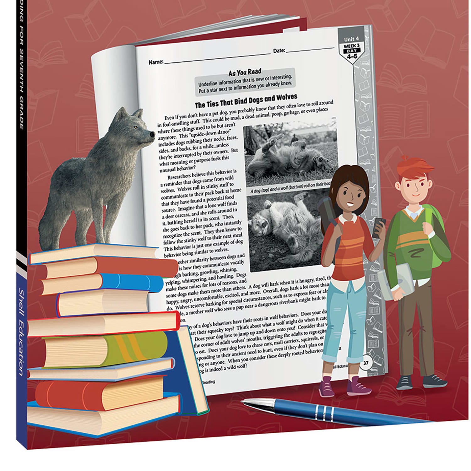 Shell Education 180 Days Of Reading 2nd Edition, Grade 7 - Image 4