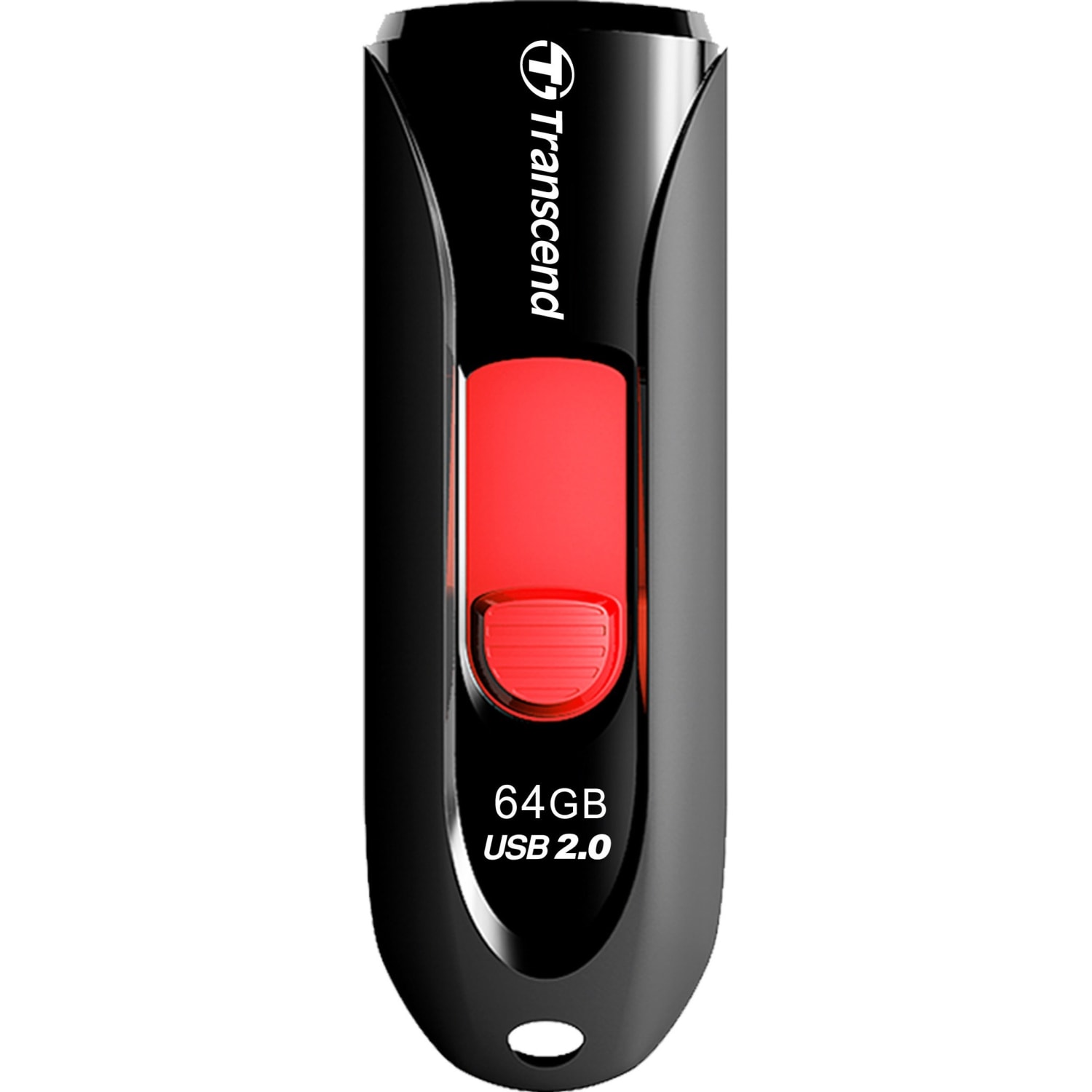Transcend 64GB JetFlash 590 USB 2.0 Flash Drive - 64 GB - USB 2.0 - Red - Lifetime Warranty - Image 4