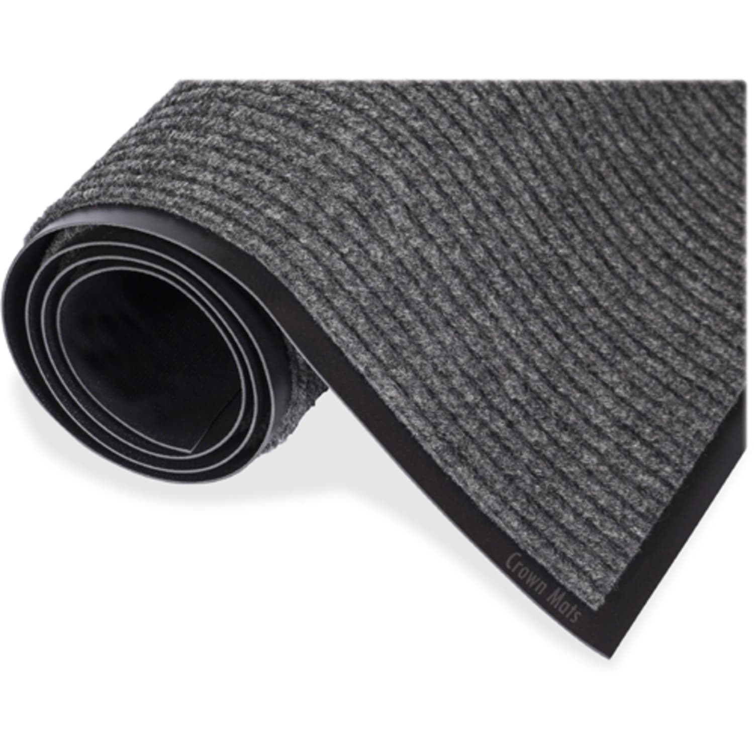 Crown Needle Rib Wipe And Scrape Mat, 36in x 60in, Gray - Image 4
