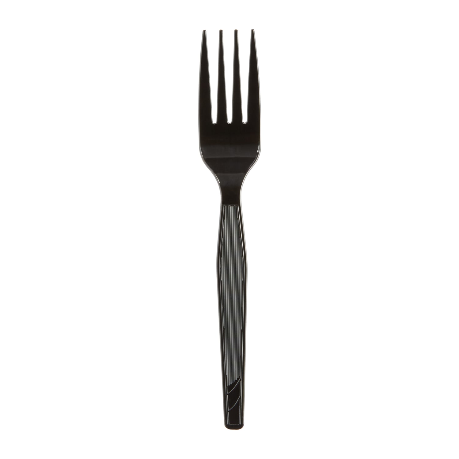 Dixie Medium-Weight Polystyrene Disposable Forks, 6.104inL, Black, 1000 Per Case - Image 5