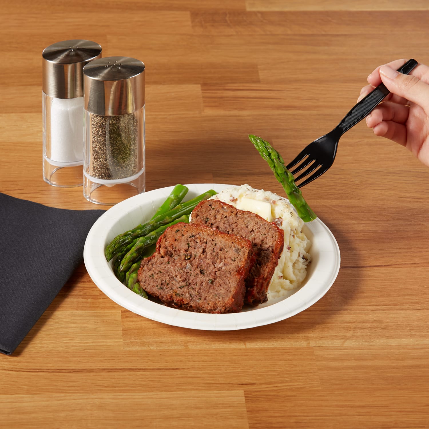 Dixie Medium-Weight Polystyrene Disposable Forks, 6.104inL, Black, 1000 Per Case - Image 6