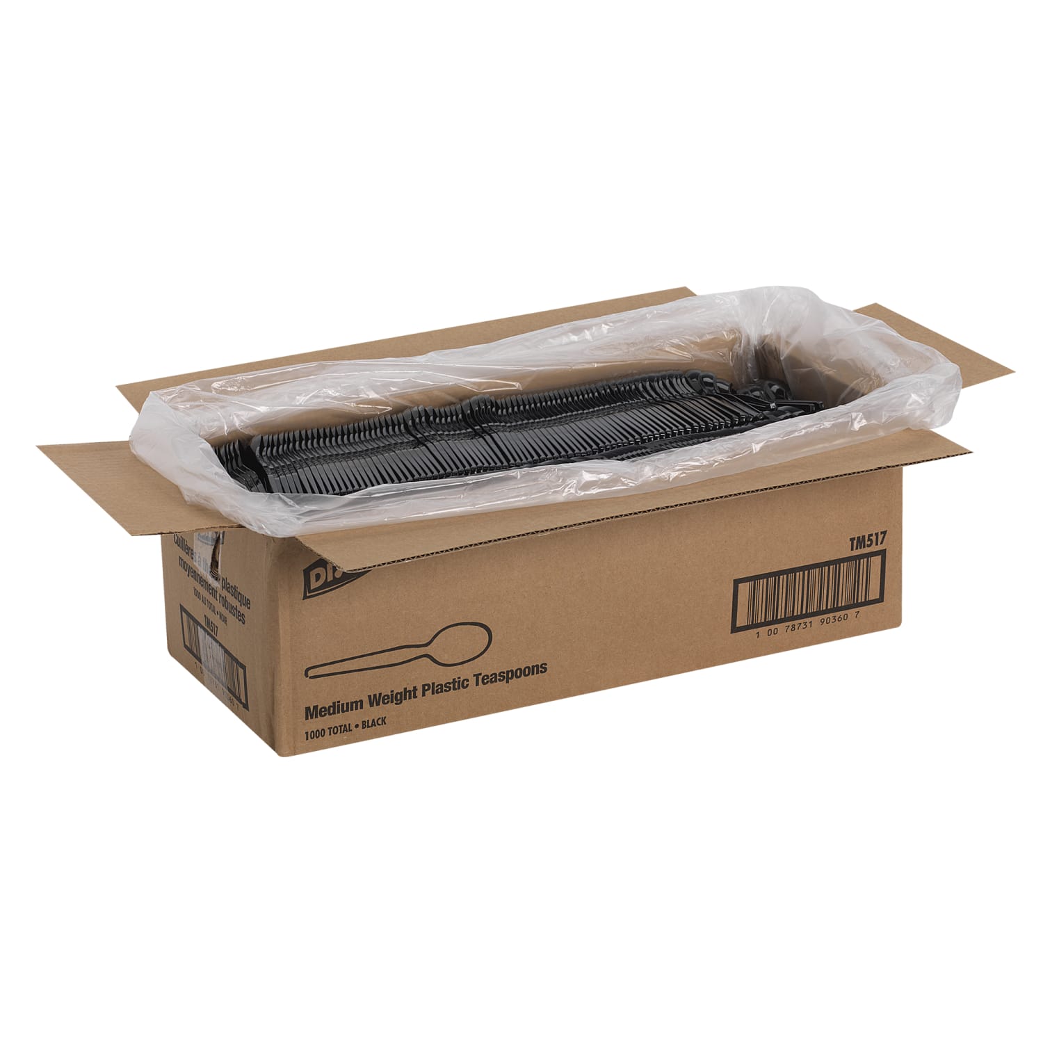 Dixie Polystyrene Spoons, Black, Pack Of 1,000 - Image 4