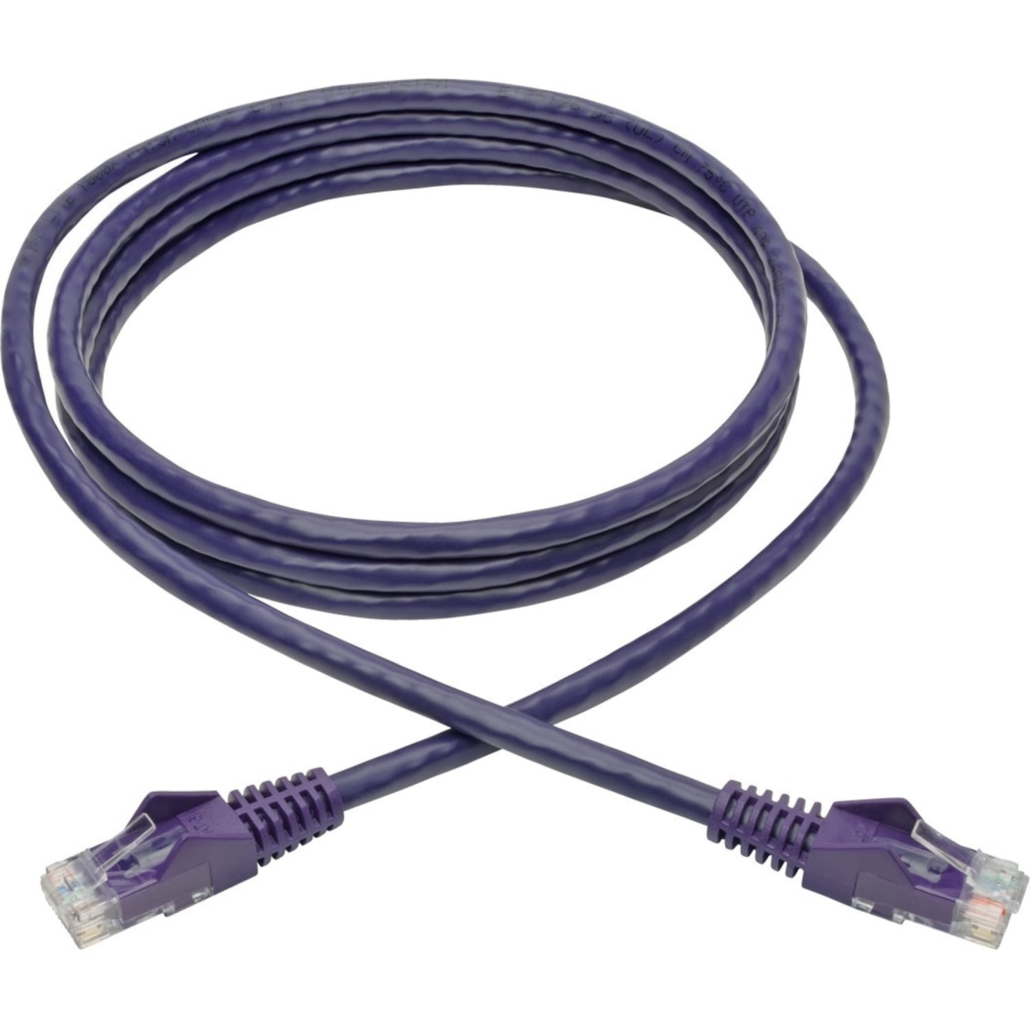 Tripp Lite Cat6 Snagless Molded Ethernet Cable, 6ft, Purple - Image 3