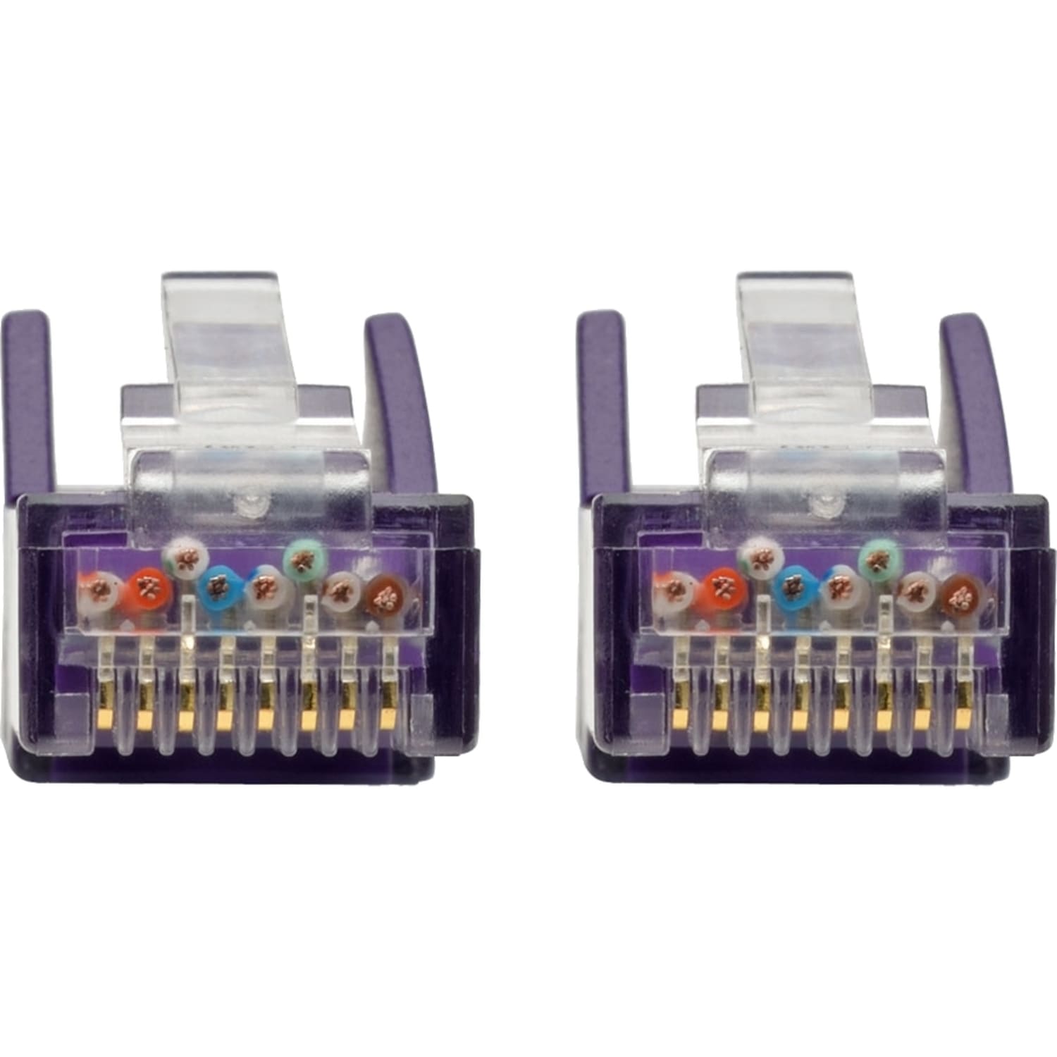 Tripp Lite Cat6 Snagless Molded Ethernet Cable, 6ft, Purple - Image 4