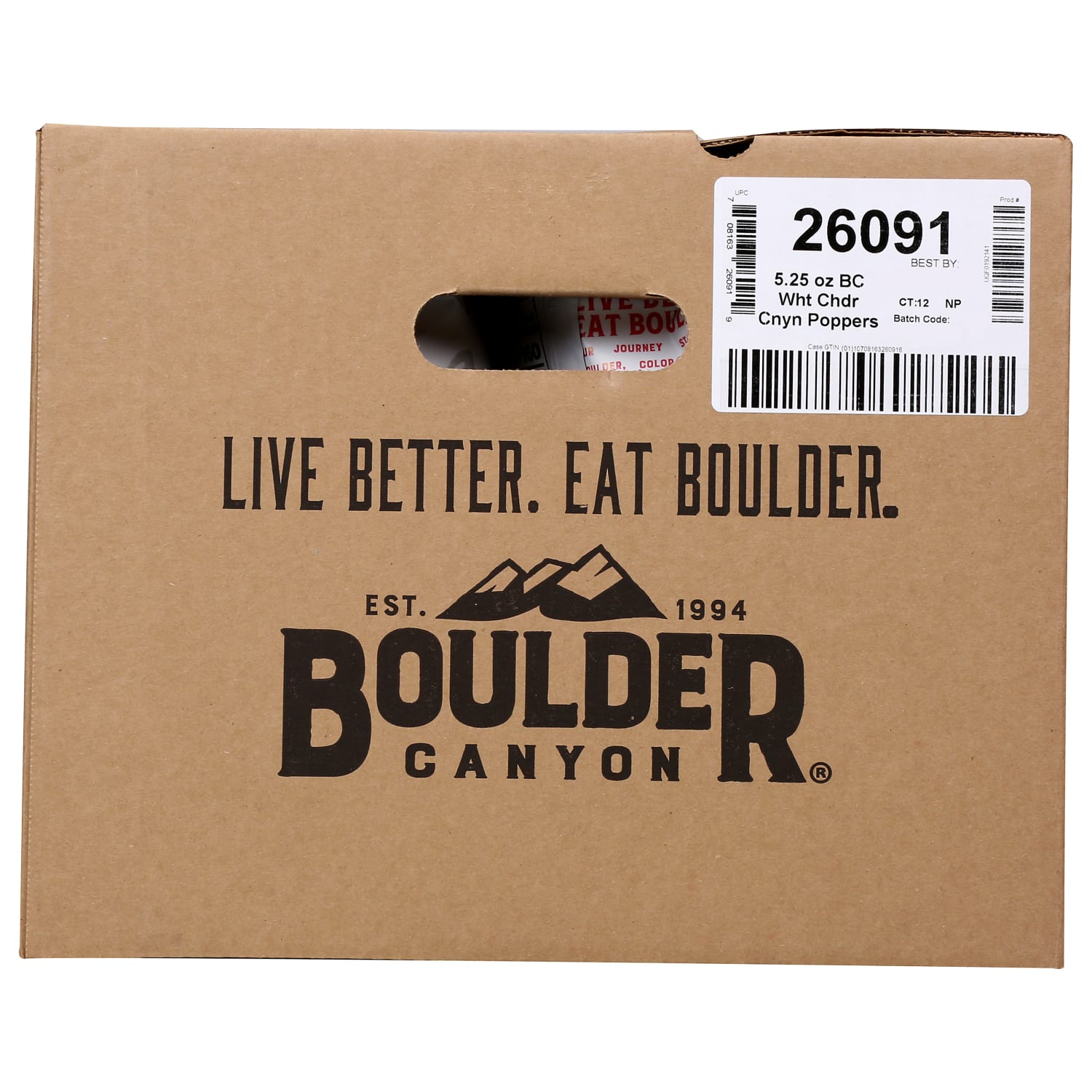 Boulder Canyon Snack Pack Canyon Poppers, White Cheddar, 5.25 Oz, Total Qty 12 - Image 5
