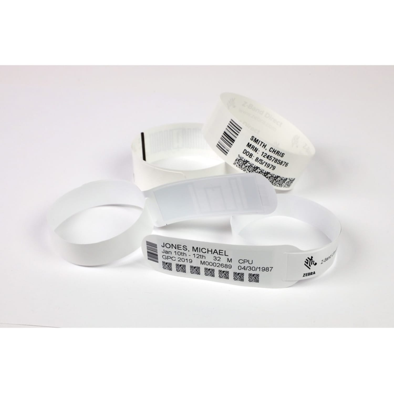 Zebra Wristband Polypropylene 1x 10in Direct Thermal Zebra Z-Band Fun Yellow 1 in core - 1inx 10in - Permanent Adhesive - 100127122 - Image 3