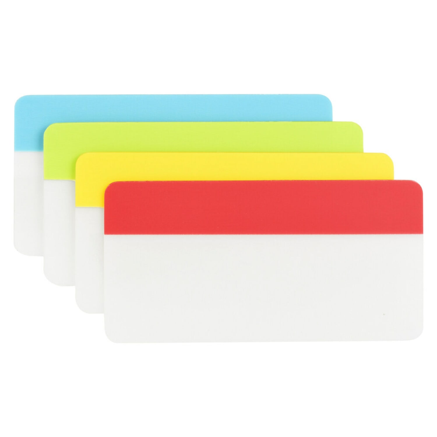 Post-it Notes Durable Filing Tabs, 3in x 1-1/2in, Assorted Colors, 6 Flags Per Pad, Pack Of 4 Pads - Image 3